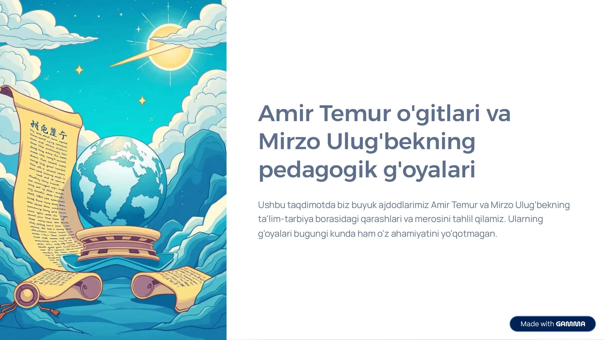 Amir Temur va Ulugʻbek 1