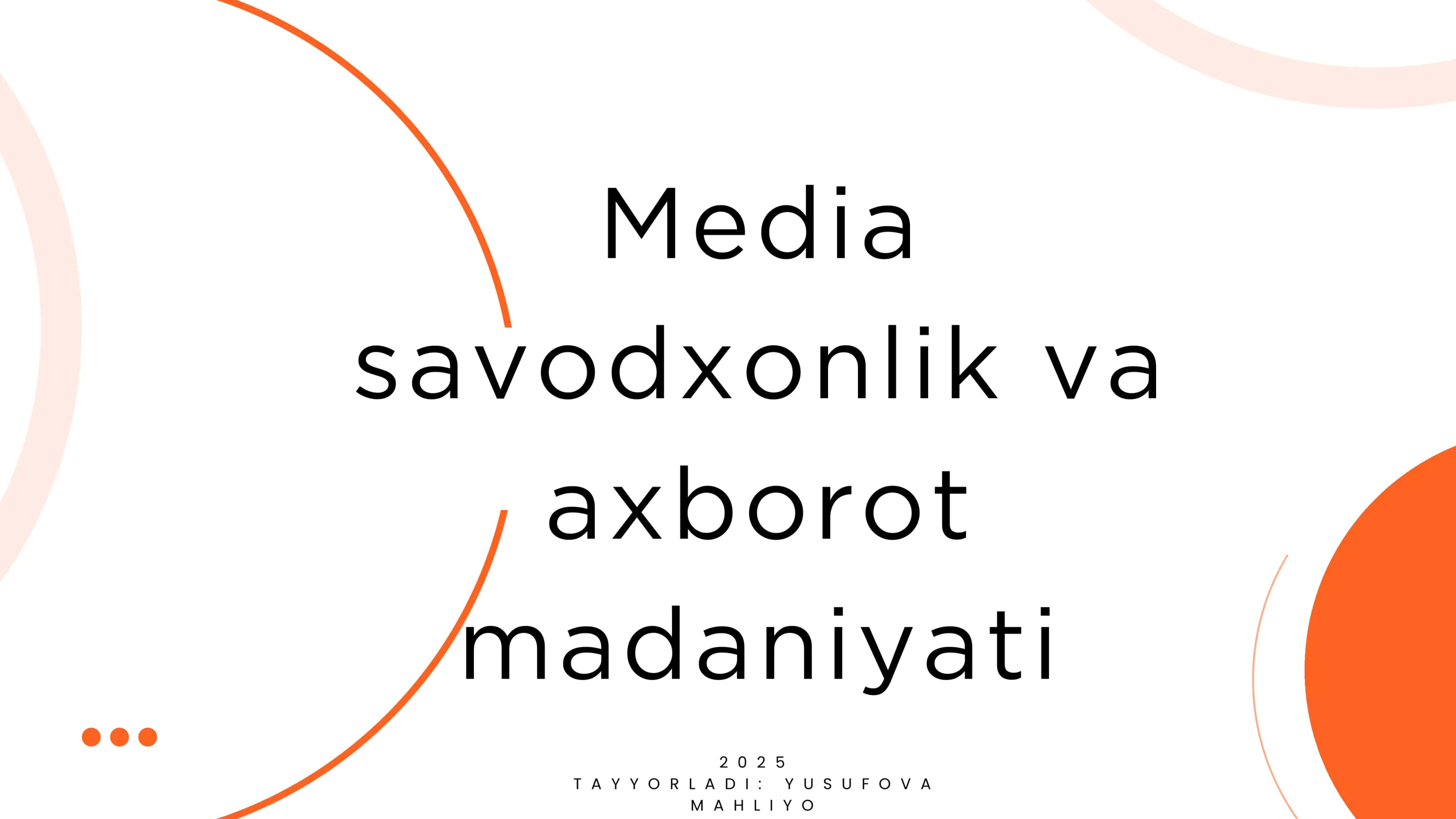 Media madaniyat va innovatsion pedagogika 1