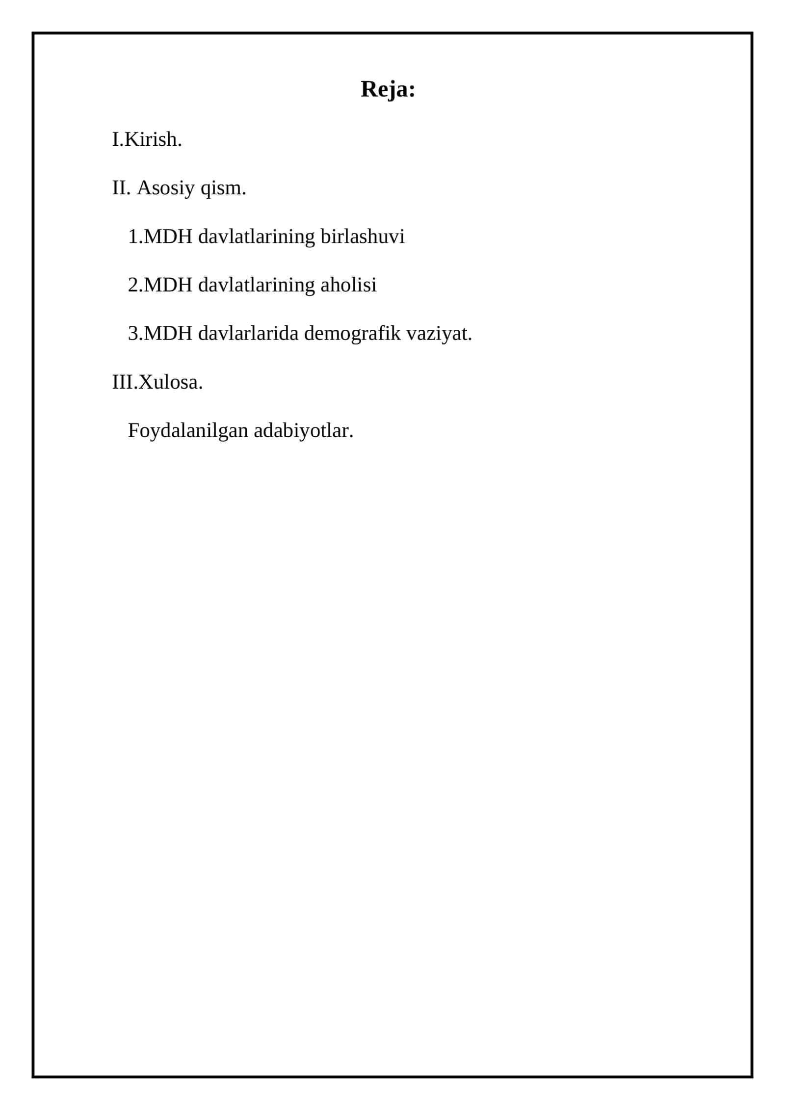 MDH davlatlari aholisi demografik vaziyati 1