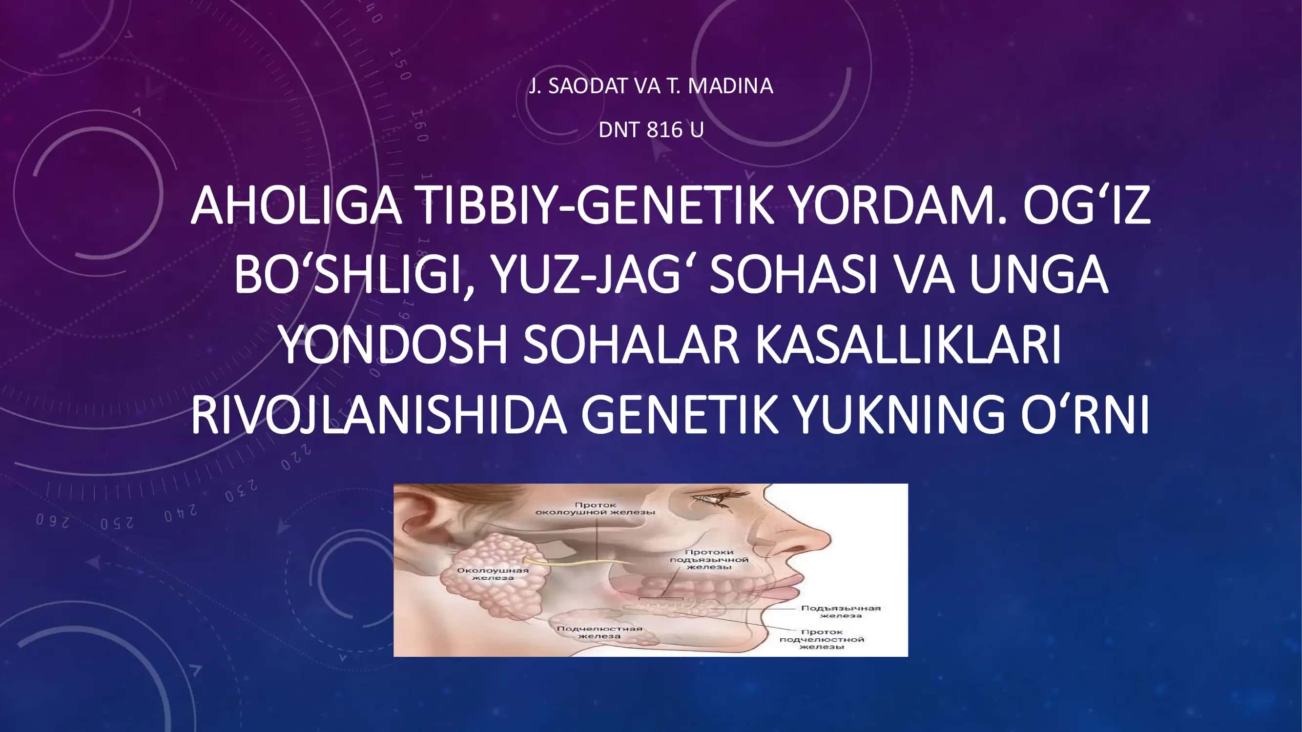 AHOLIGA TIBBIY-GENETIK YORDAM 1