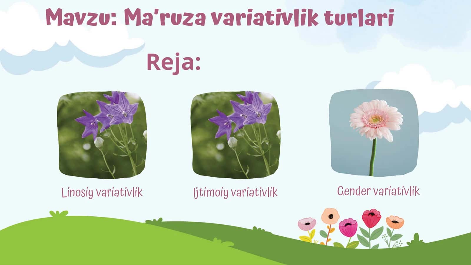 Ma'ruza variativlilc turlari 1