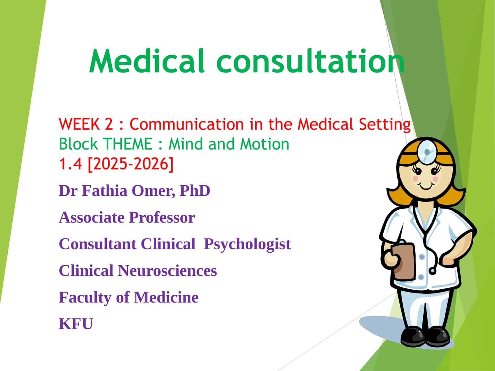 Medical consultation 1