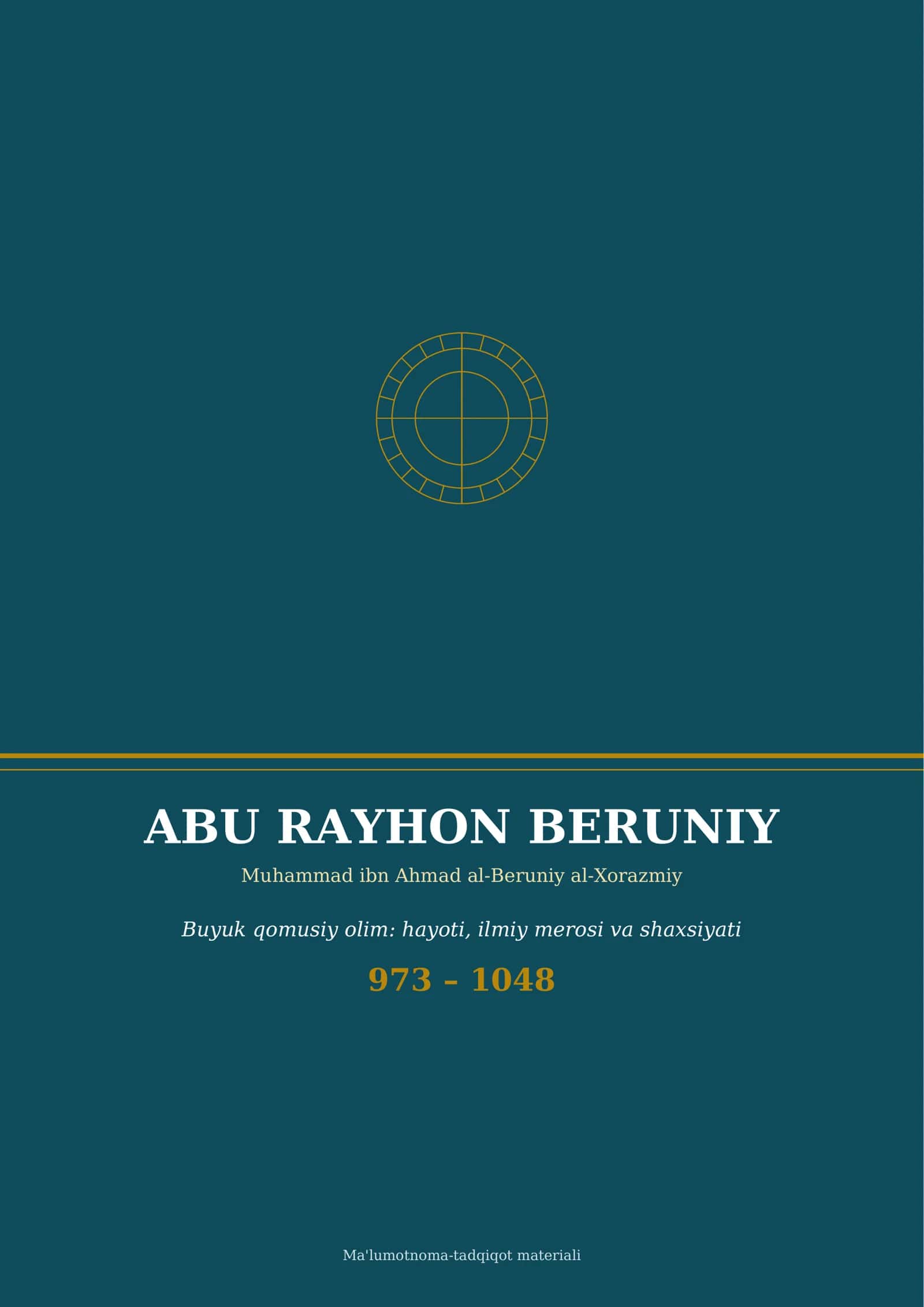 ABU RAYHON BERUNIY 1