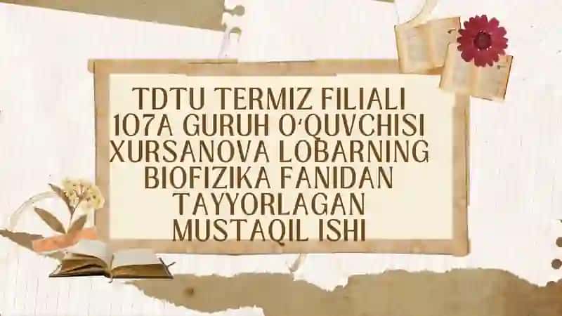 BIOFIZIKA FANI 1