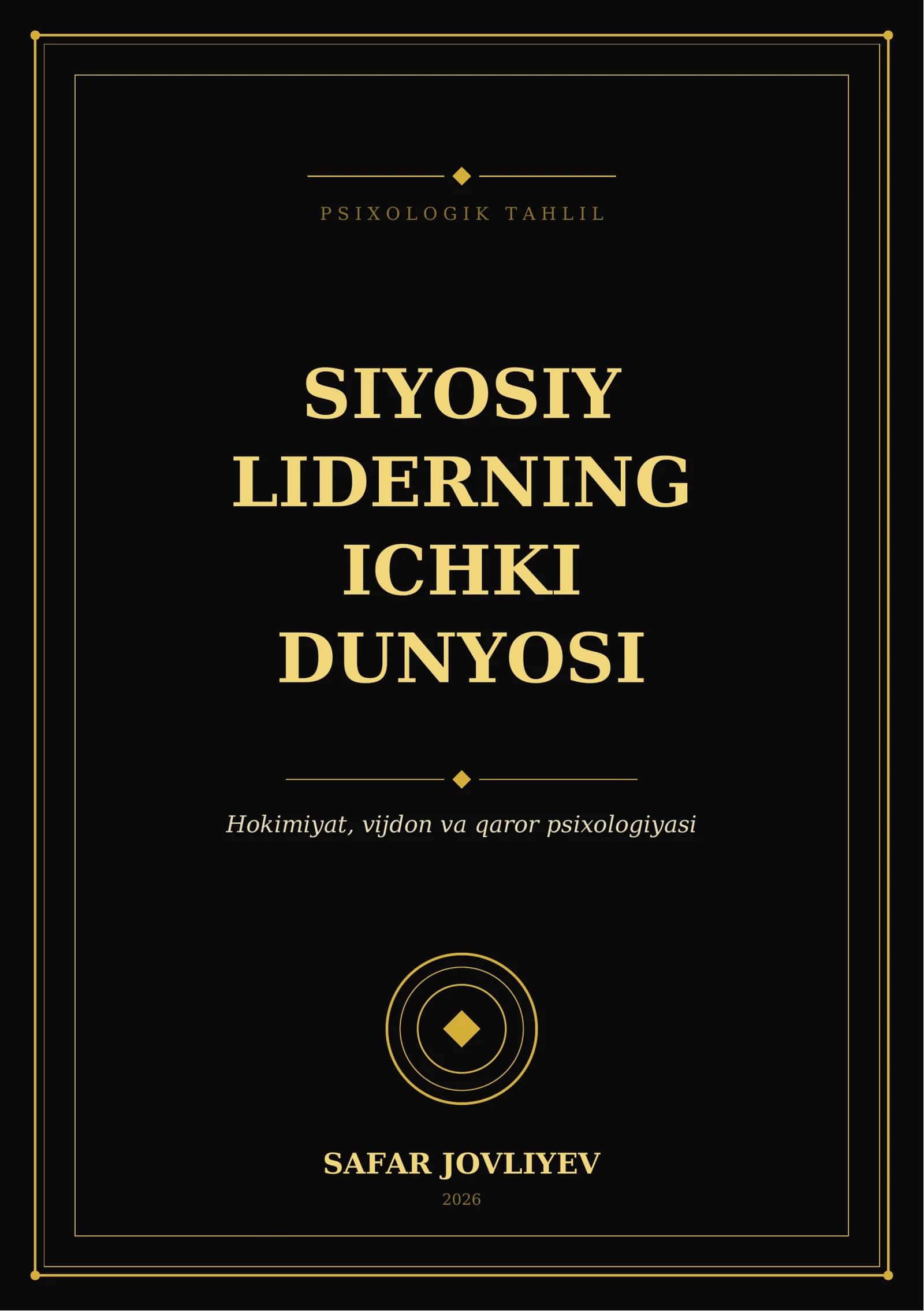 SIYOSIY LIDERNING ICHKI DUNYOSI 1