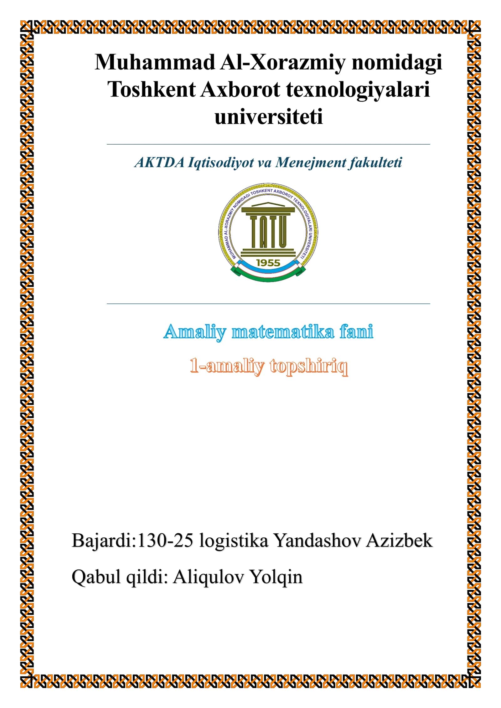 Bozor iqtisodiyotini matematik modellashtirish ahamiyati 1