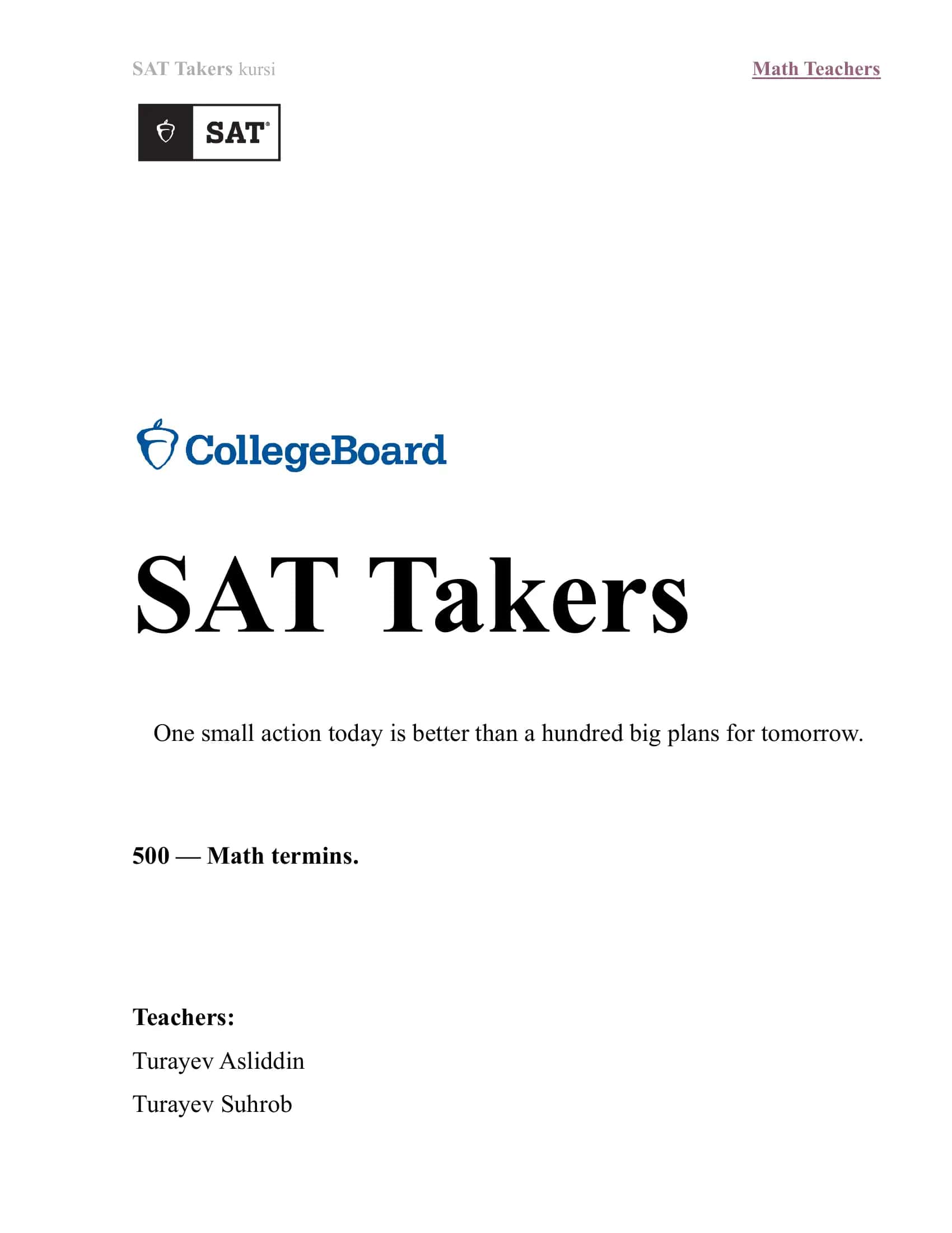 Terminlar SAT MAth 1