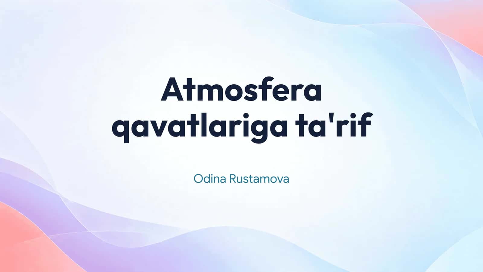 Atmosfera 1