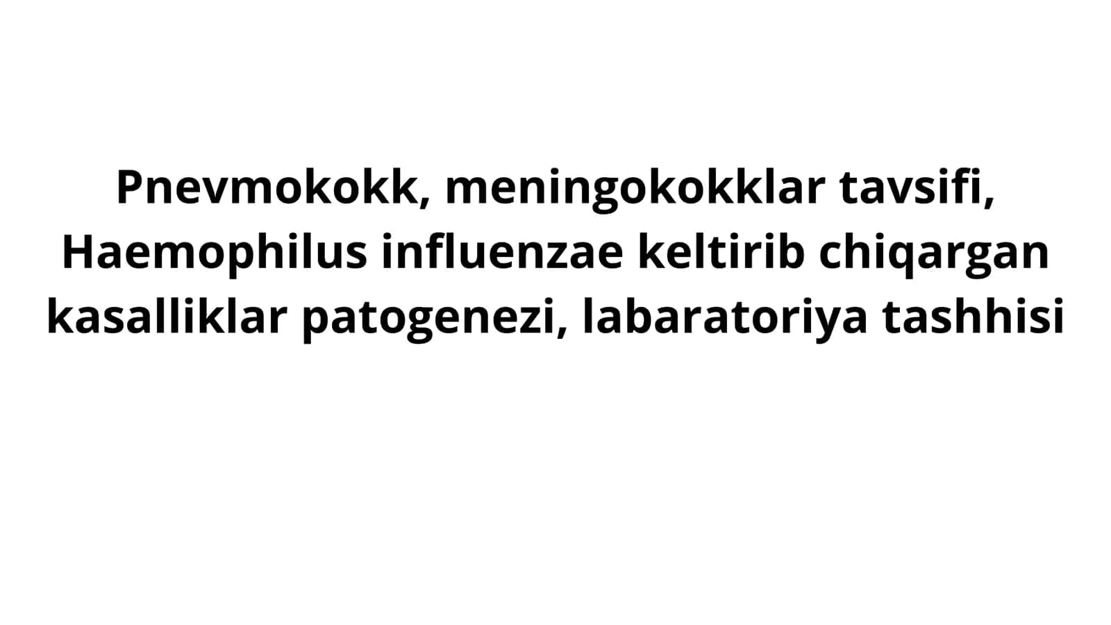 Pnevmokokk, Meningokokklar 1