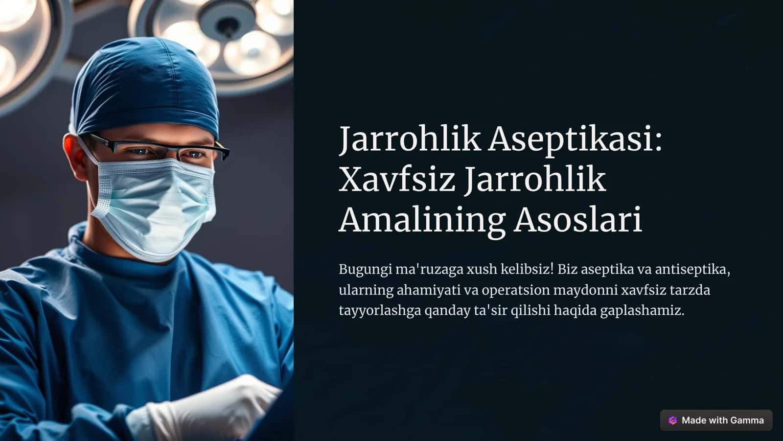Jarrohlik Aseptikasi 1
