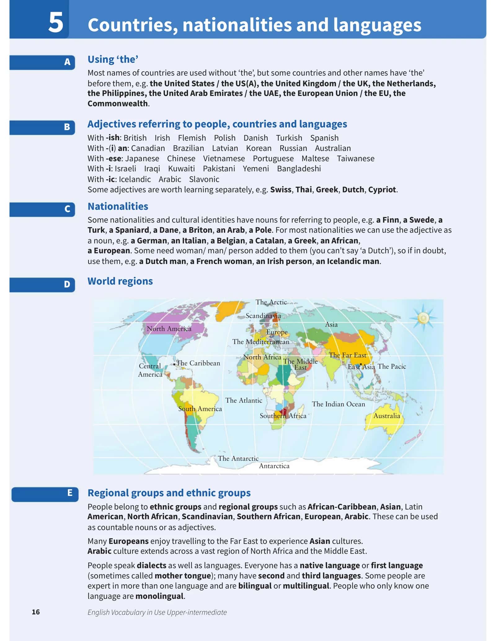 Countries, nationalities and languages 1