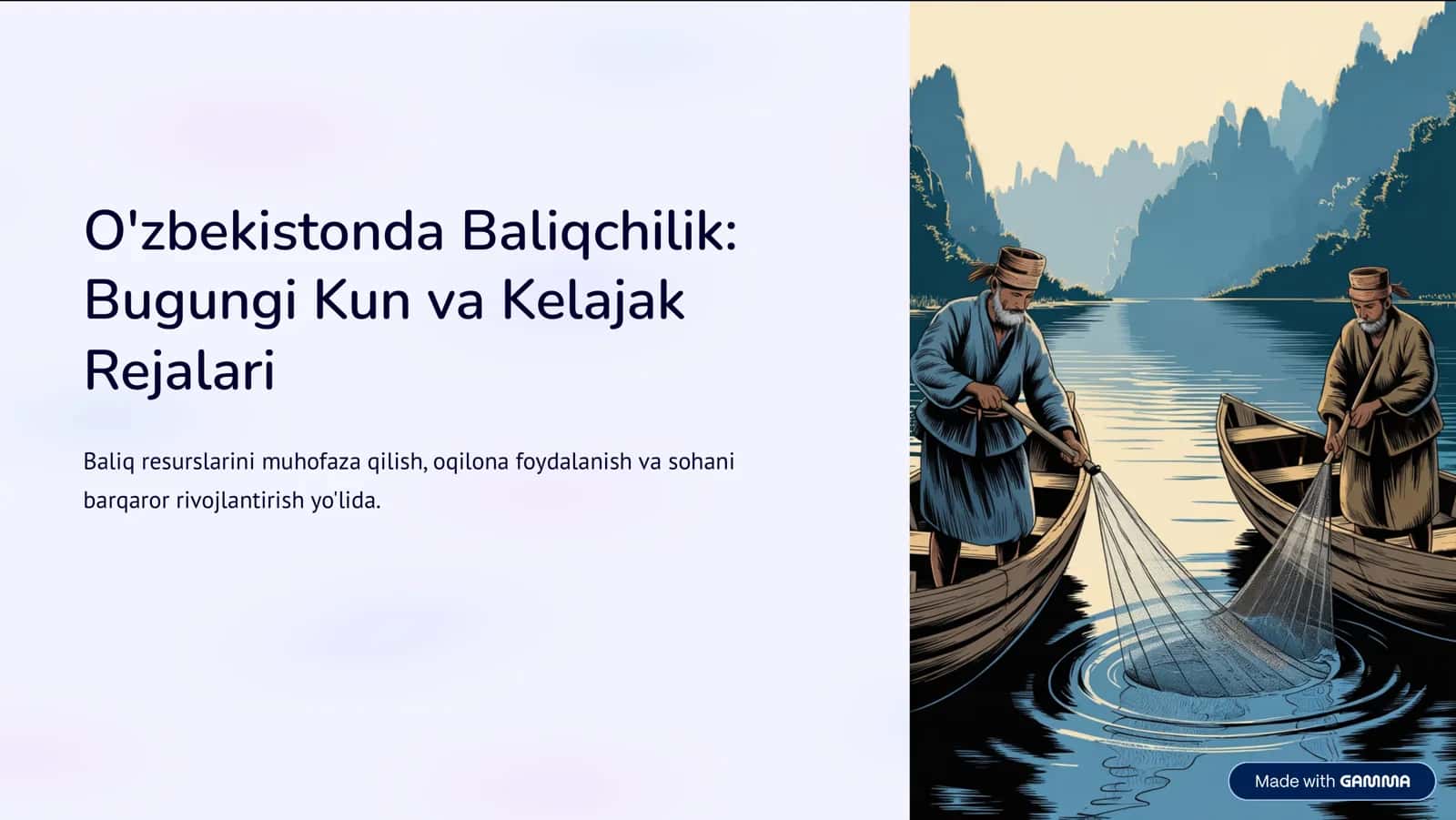O'zbekistonda Baliqchilik: Bugungi Kun va Kelajak Rejalari 1