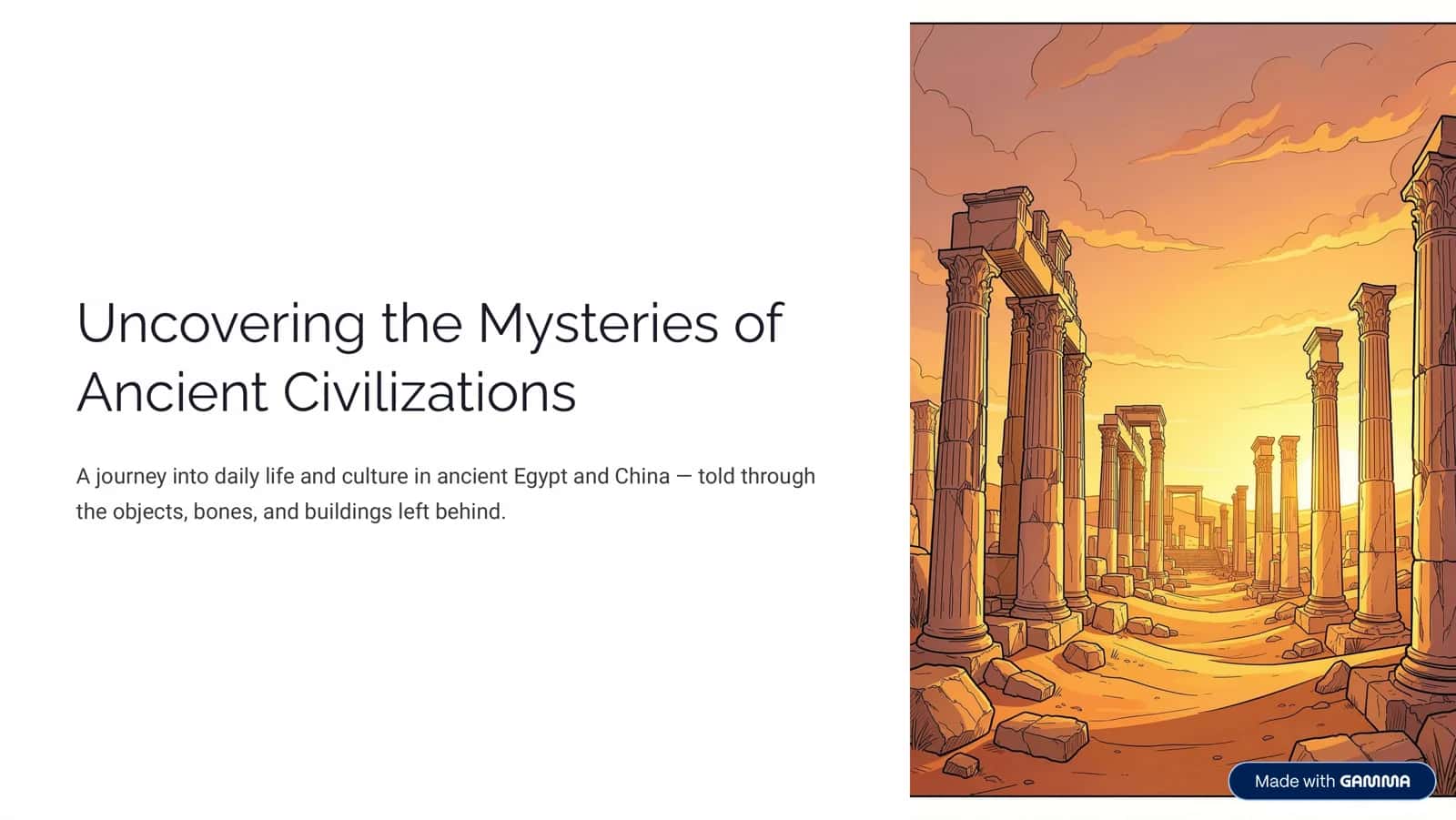 Qadimgi Egypt and Chinese madaniyati 1