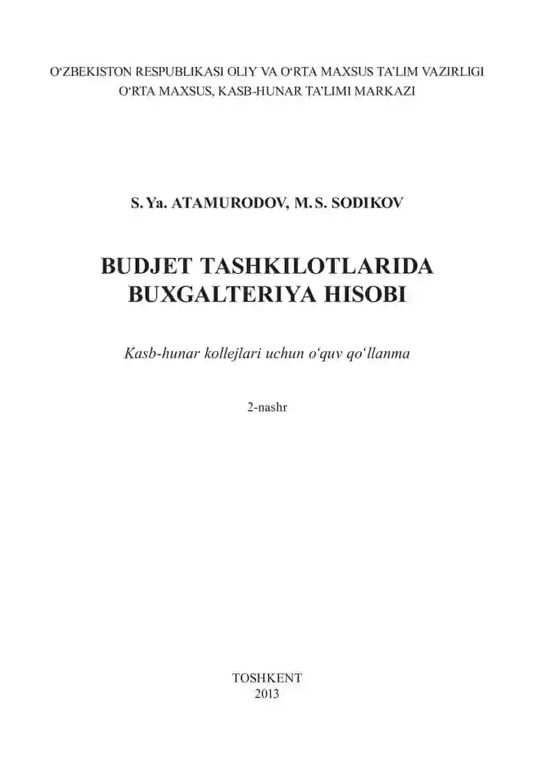 Buxgalteriya Hisobi 1