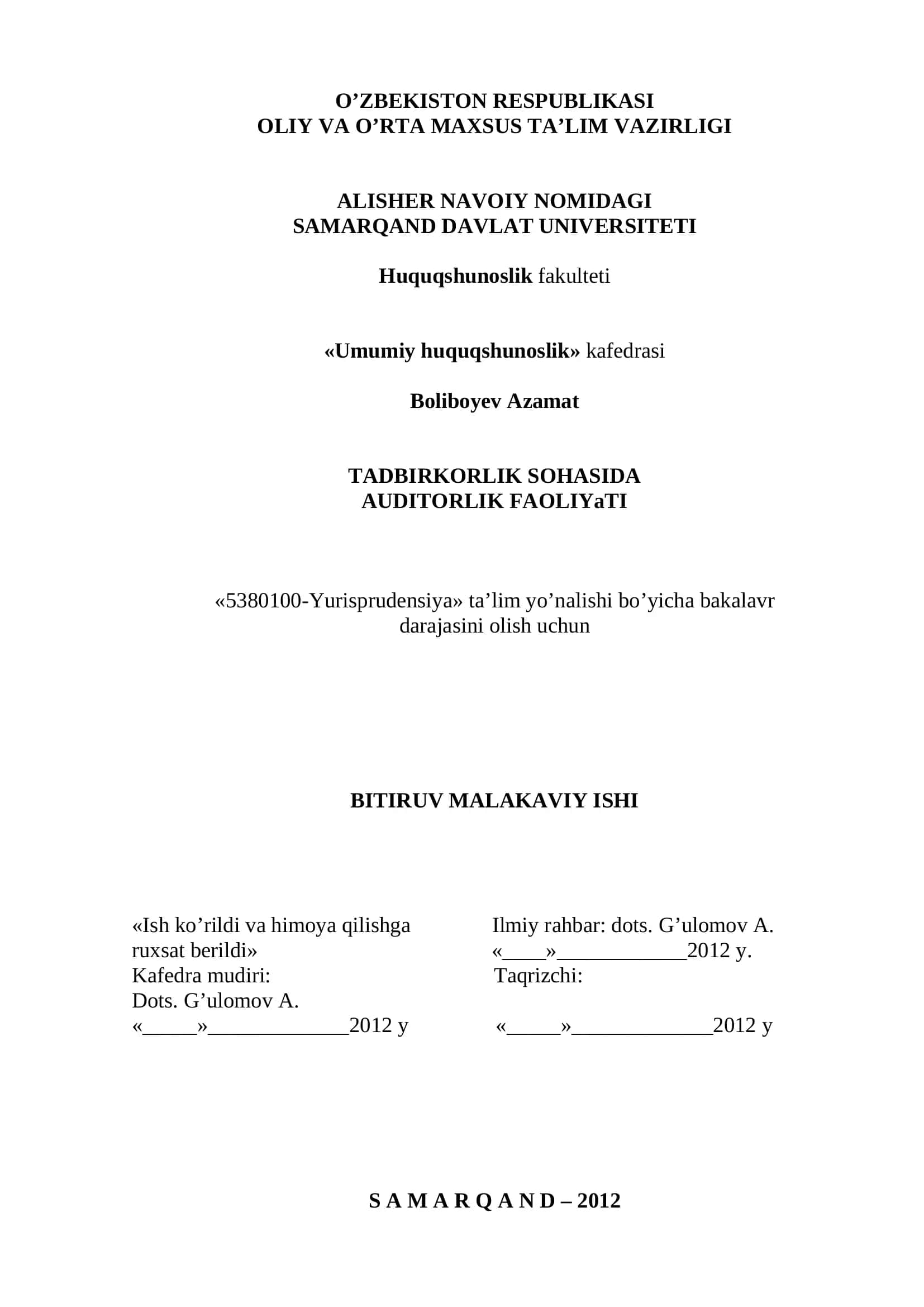 Tadbirkorlik faoliyati 1