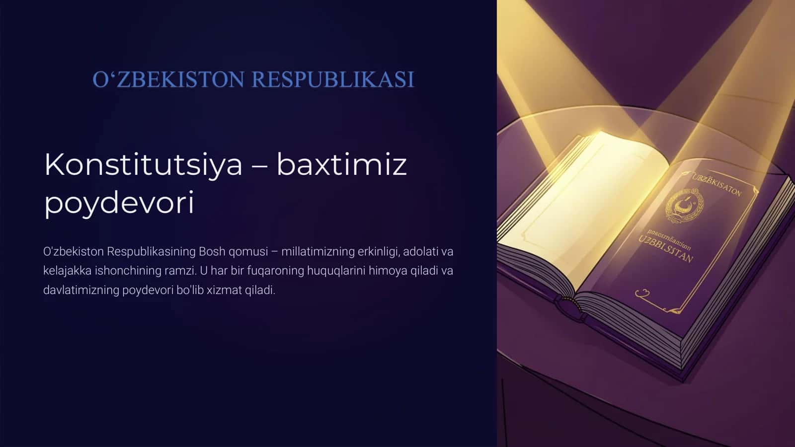 Konstitutsiya – baxtimiz poydevori 1