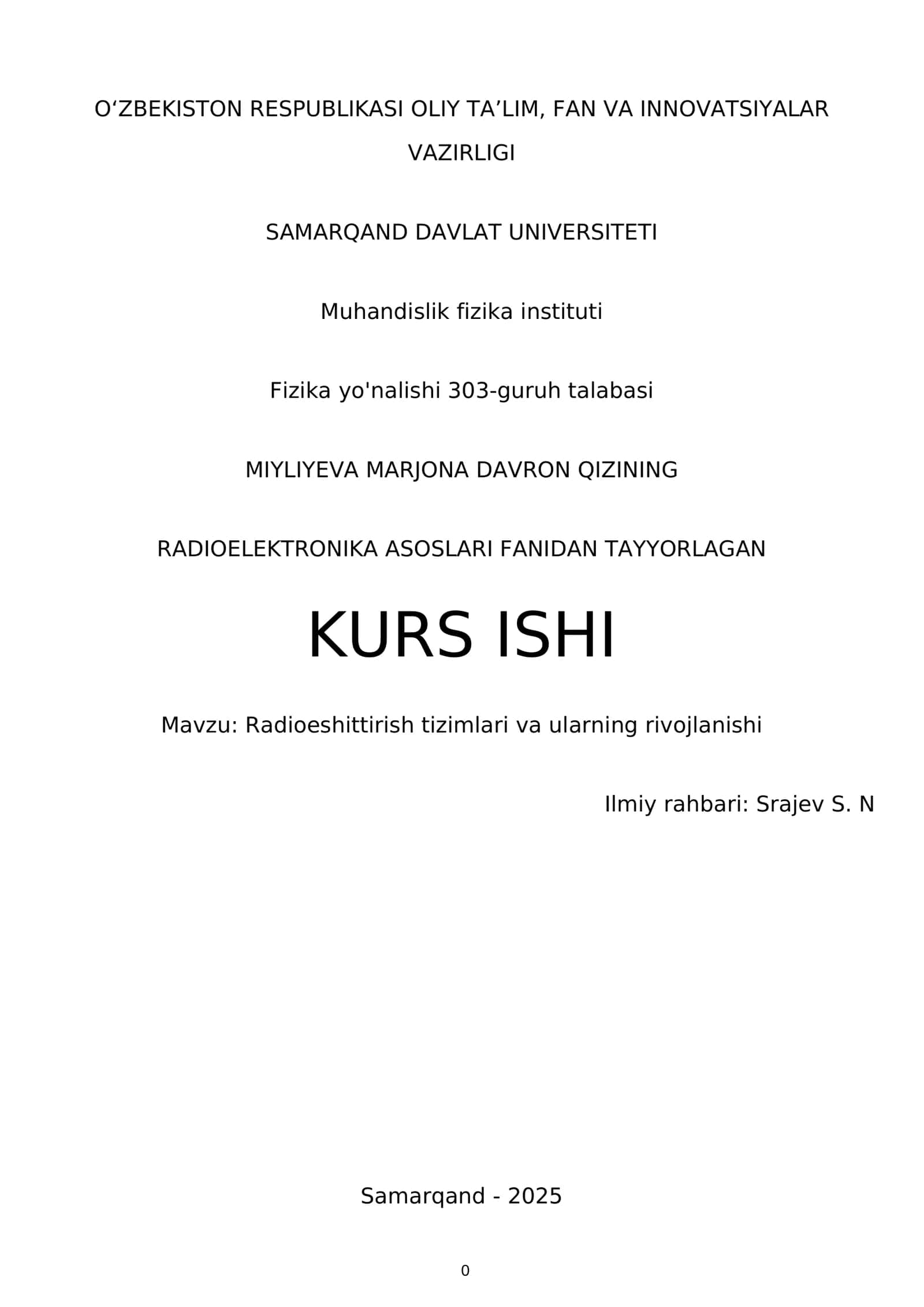 Radioe'shittirish tizimlari va ularning rivojlanishi 1