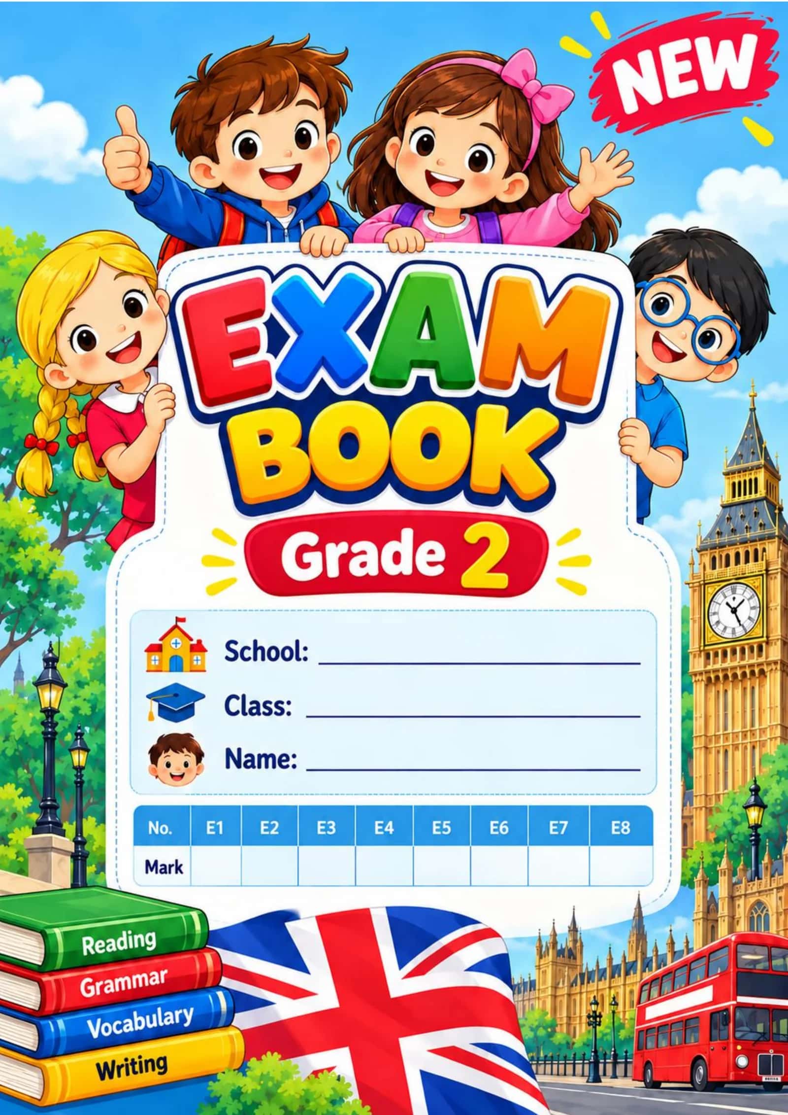 Exam book grade 2. New (2-sinflar uchun nazorat ishi daftari. Yangi).pdf 1