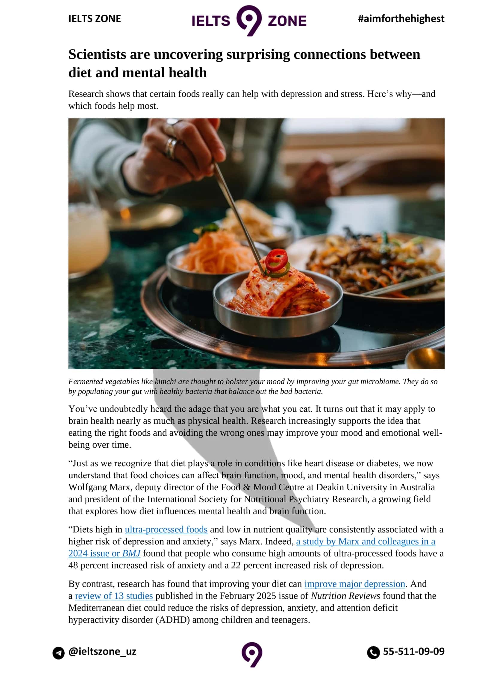 Fermented vegetables like kimchi 1