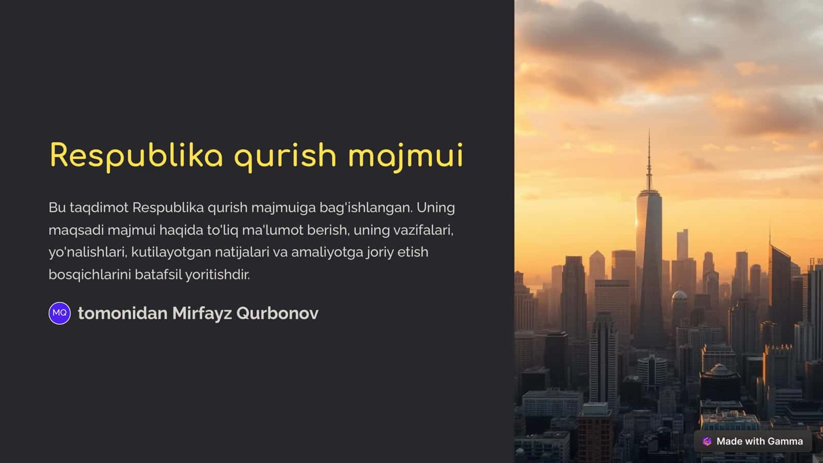 Respublika qurish majmui 1