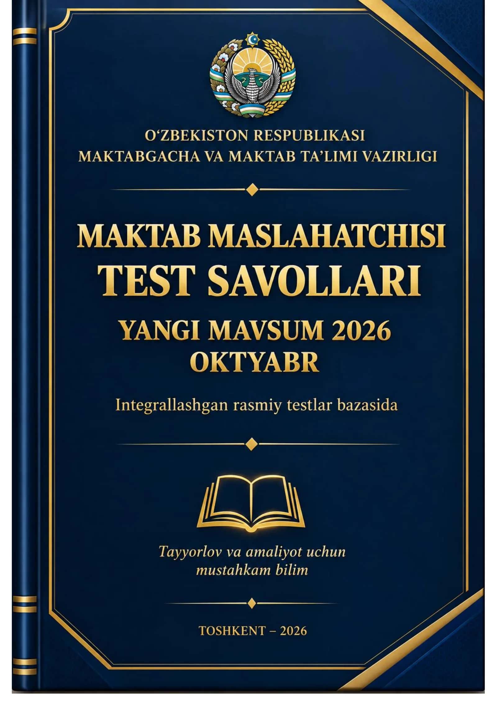MAKTAB MASLAHATCHISI TEST YANGI MAVSUM — 2026 YIL OKTYABR 1