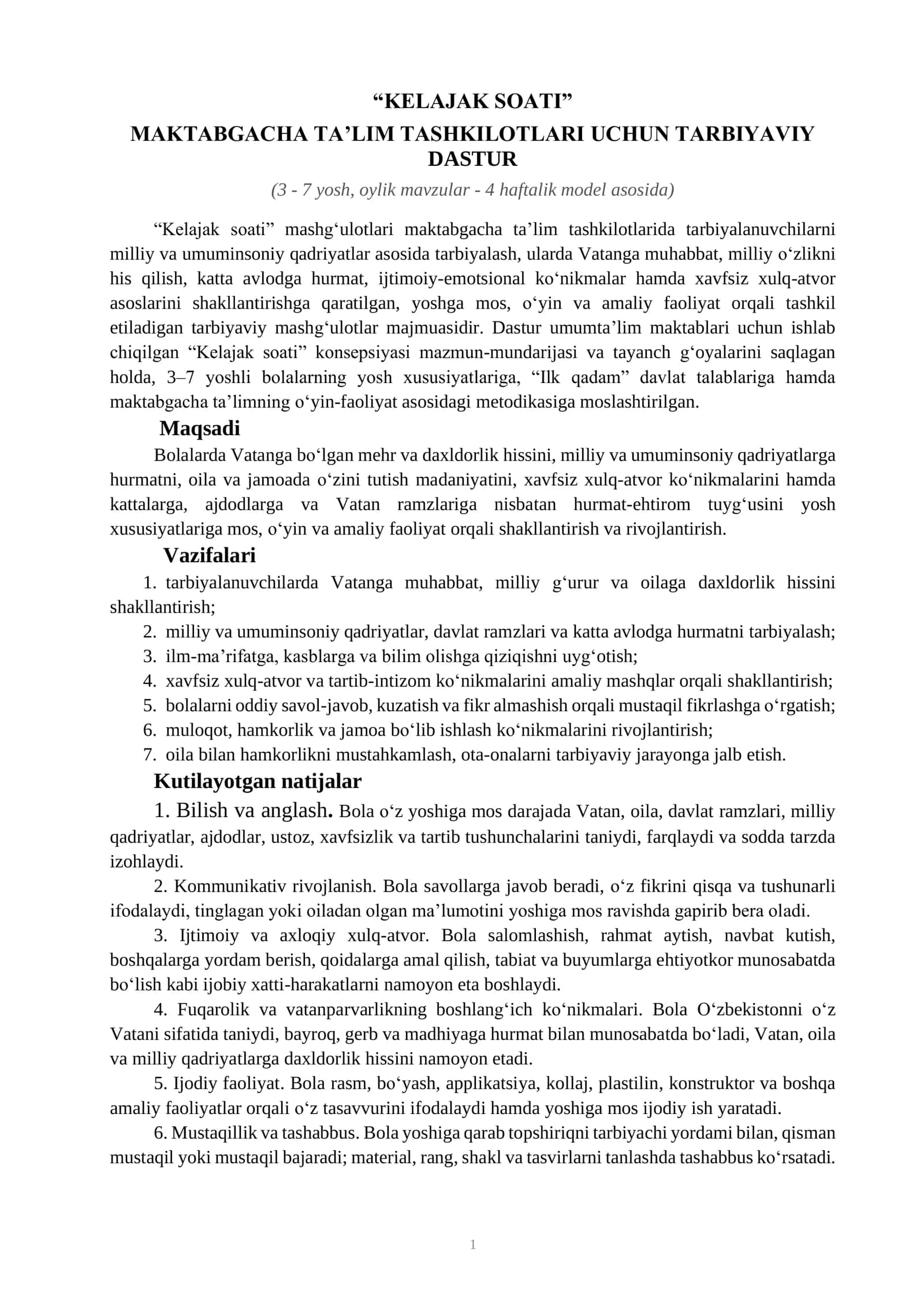 kelajak soati 1
