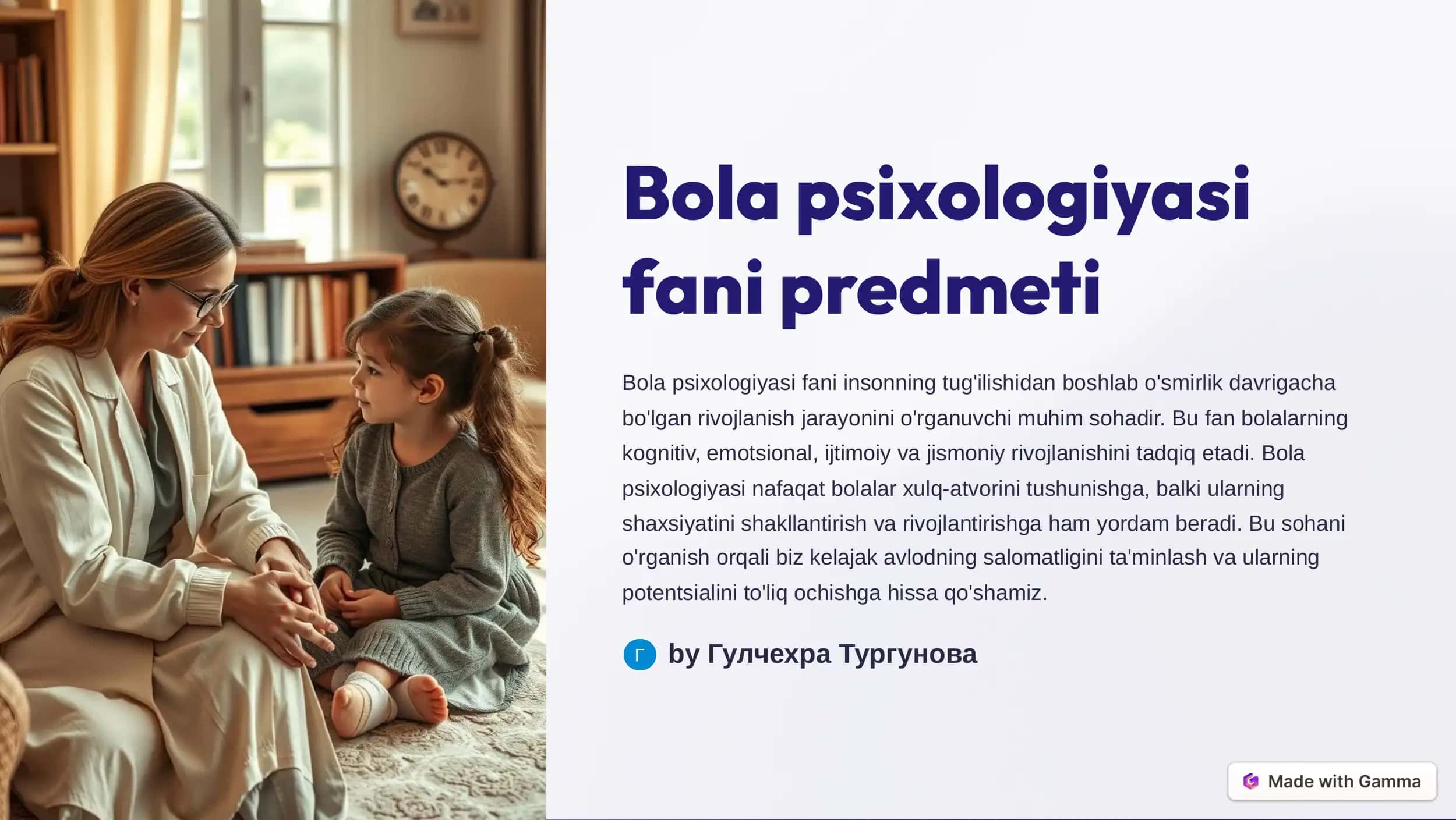 Bola psixologiyasi 1
