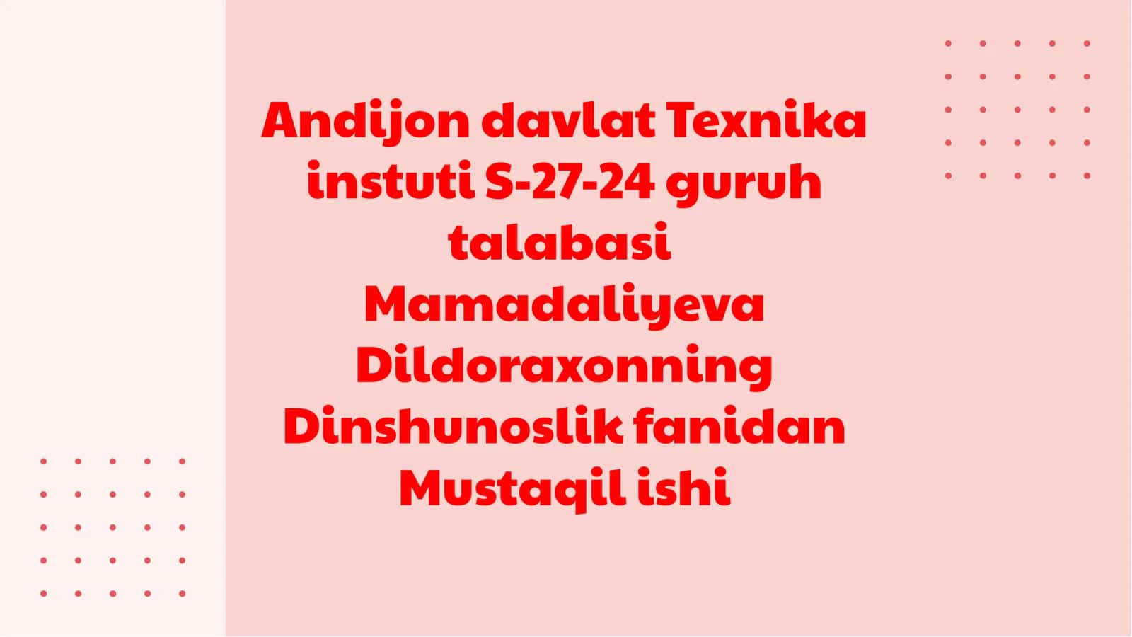 Xristianlik Yo'nalishlarining Tarixi va Zamonaviy Asoslari 1