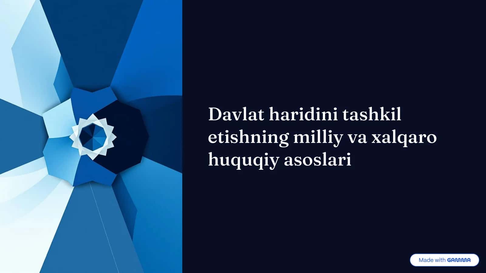 Davlat xaridlarini tashkil etishning milliy va xalqaro huquqiy asoslari 1