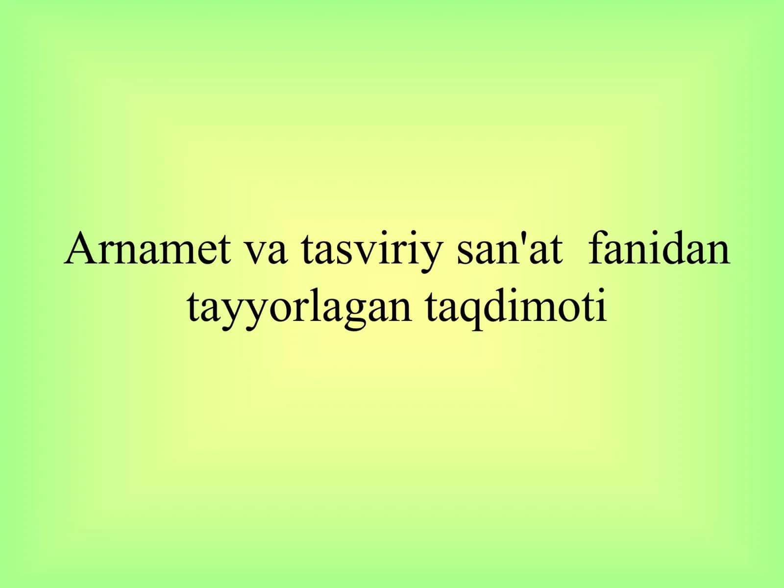 sopol buyumlar va ularning evalutsiyasi 1