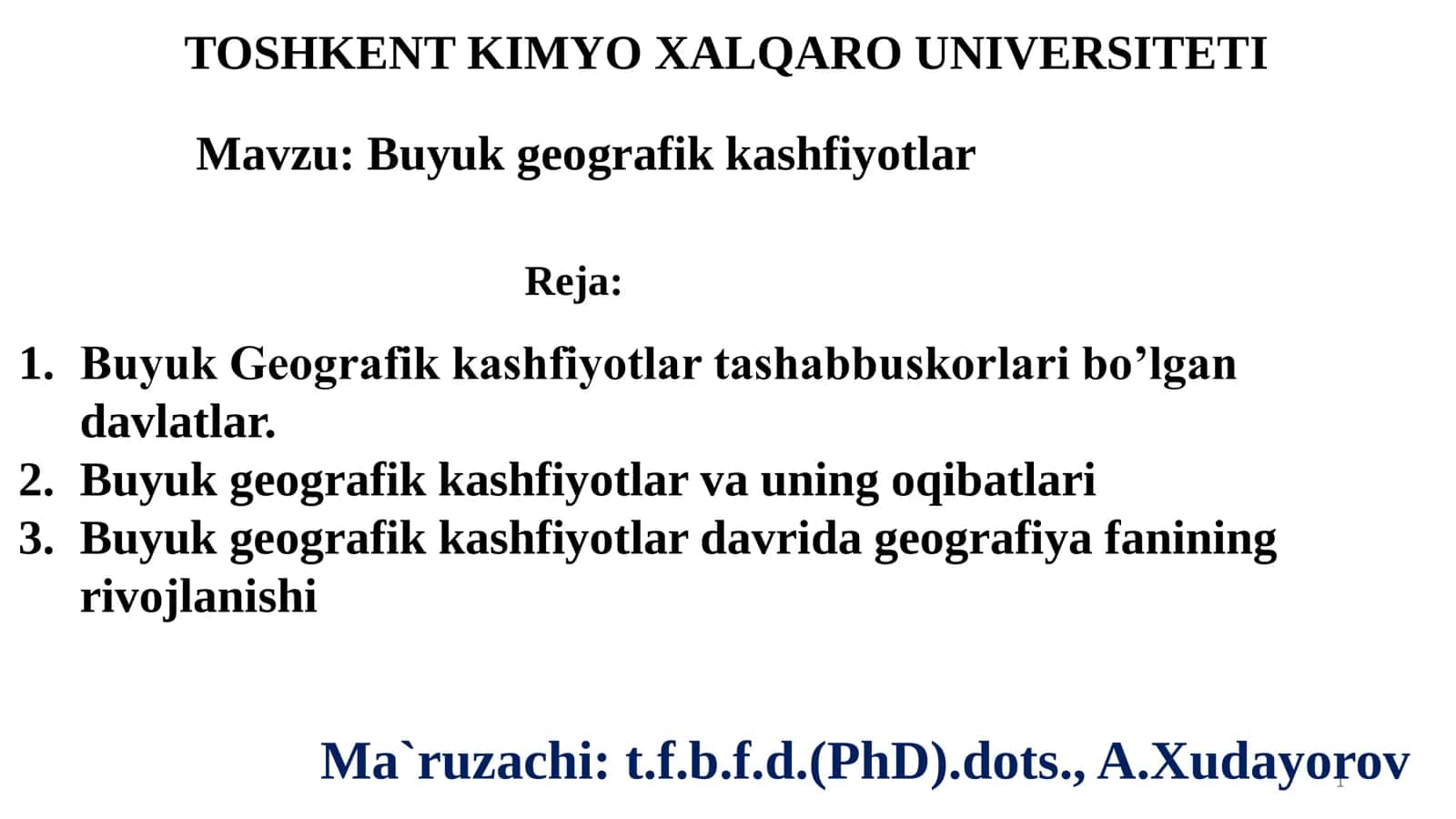 Buyuk geografik kashfiyotlar 1