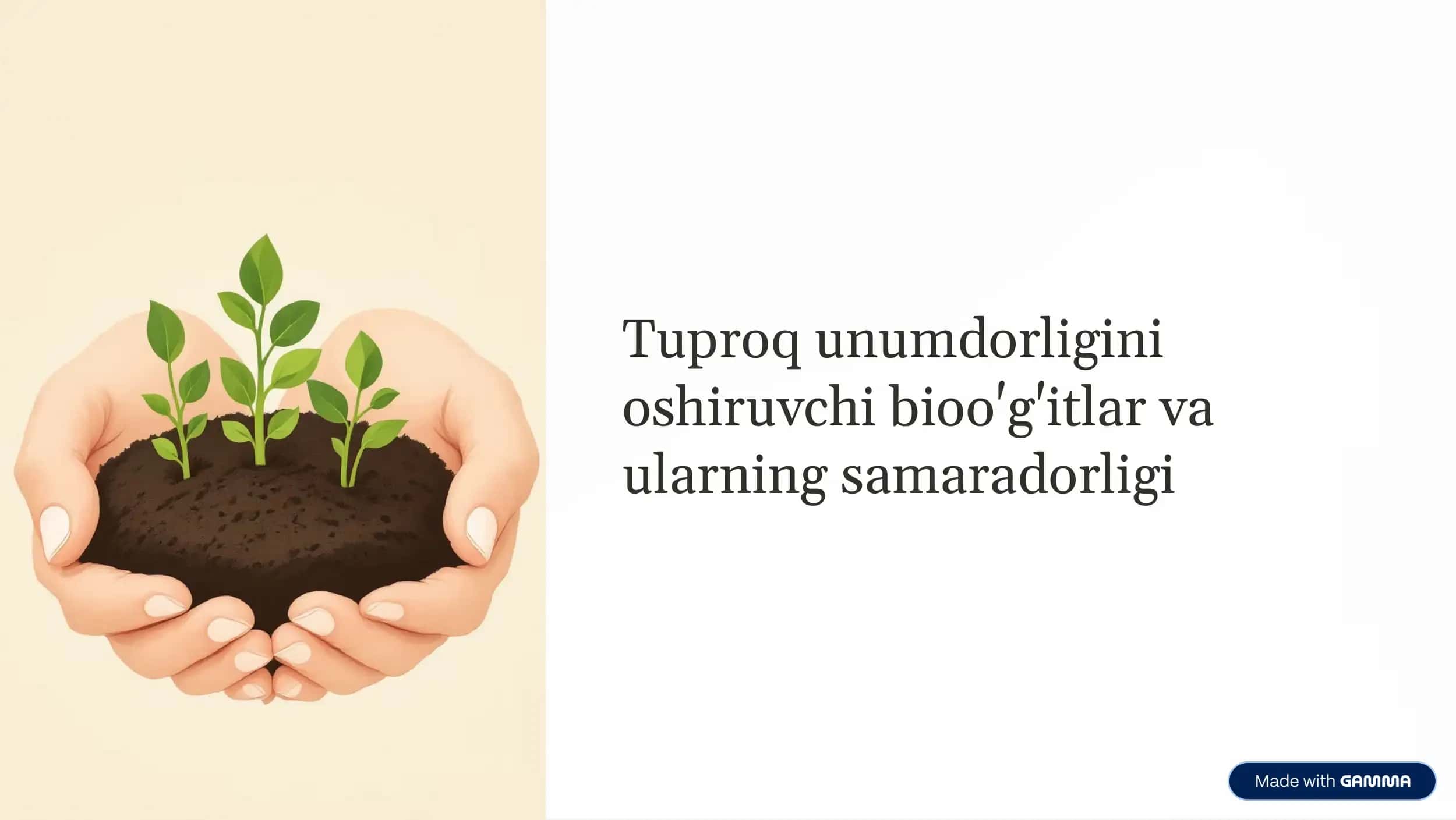 Bioo'g'itlar va ularning samaradorligi 1