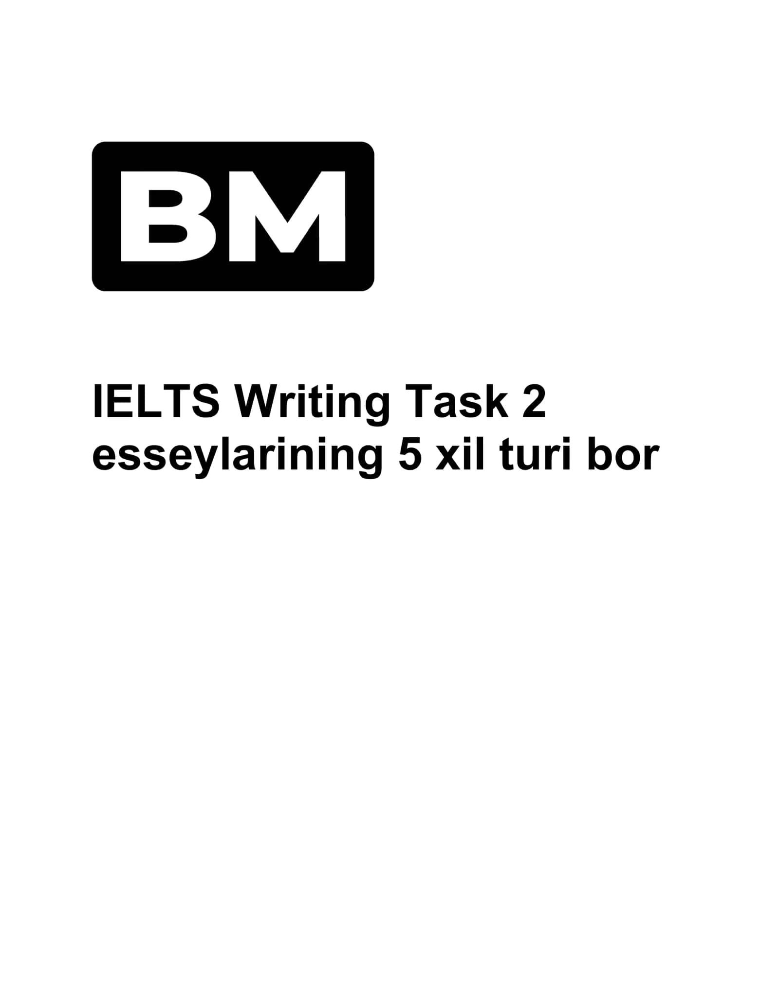 IELTS Writing Task 2 1