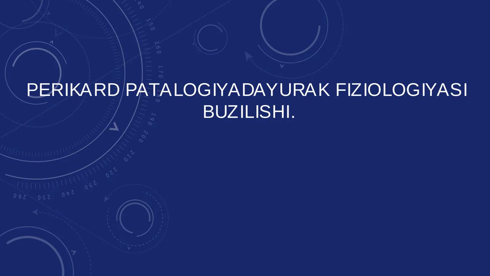 PERIKARD. PATALOGIYADA YURAK FIZIOLOGIYASI 
BUZILISHI. 1