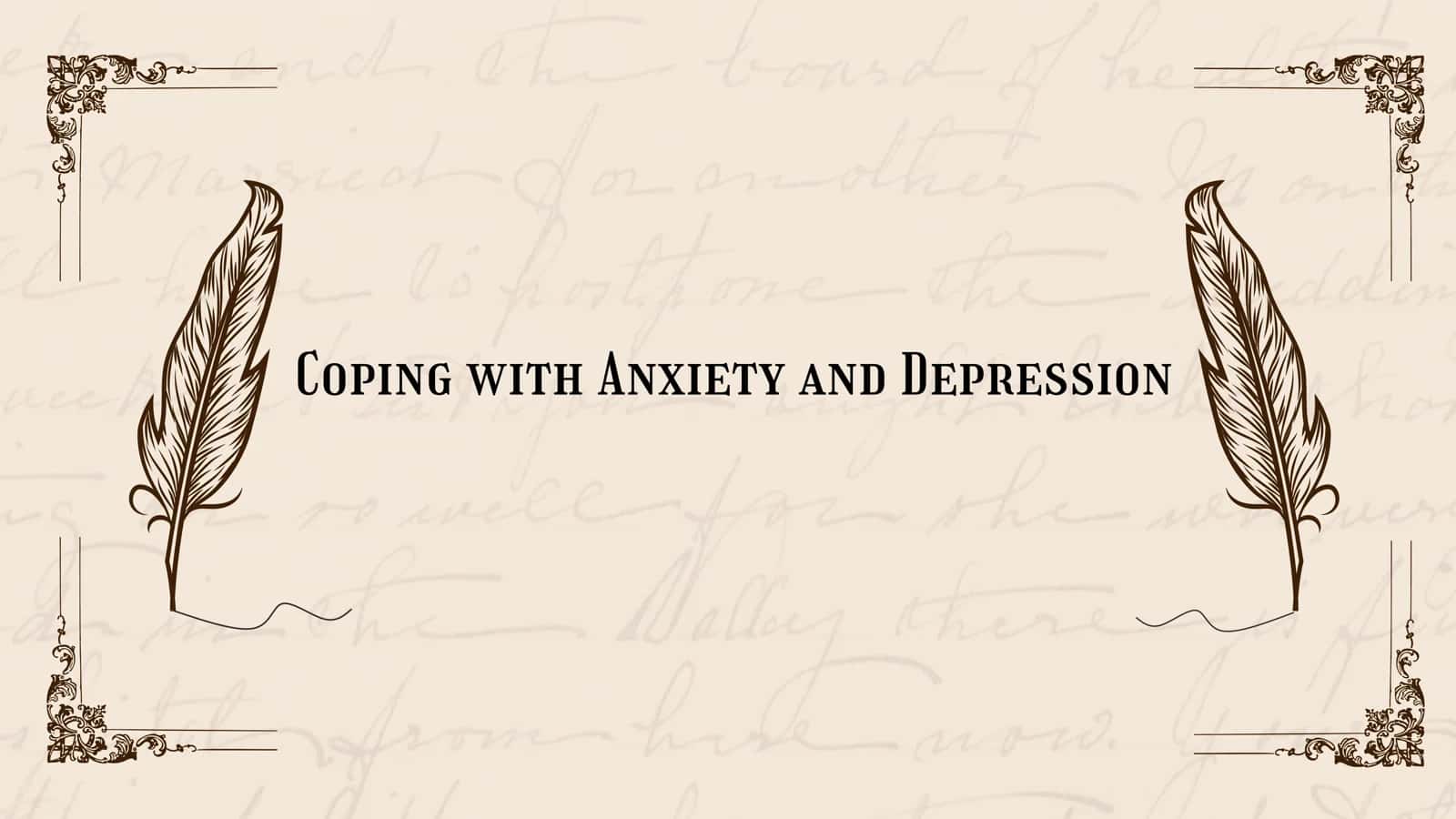 Coping with Anxiety and Depression 1