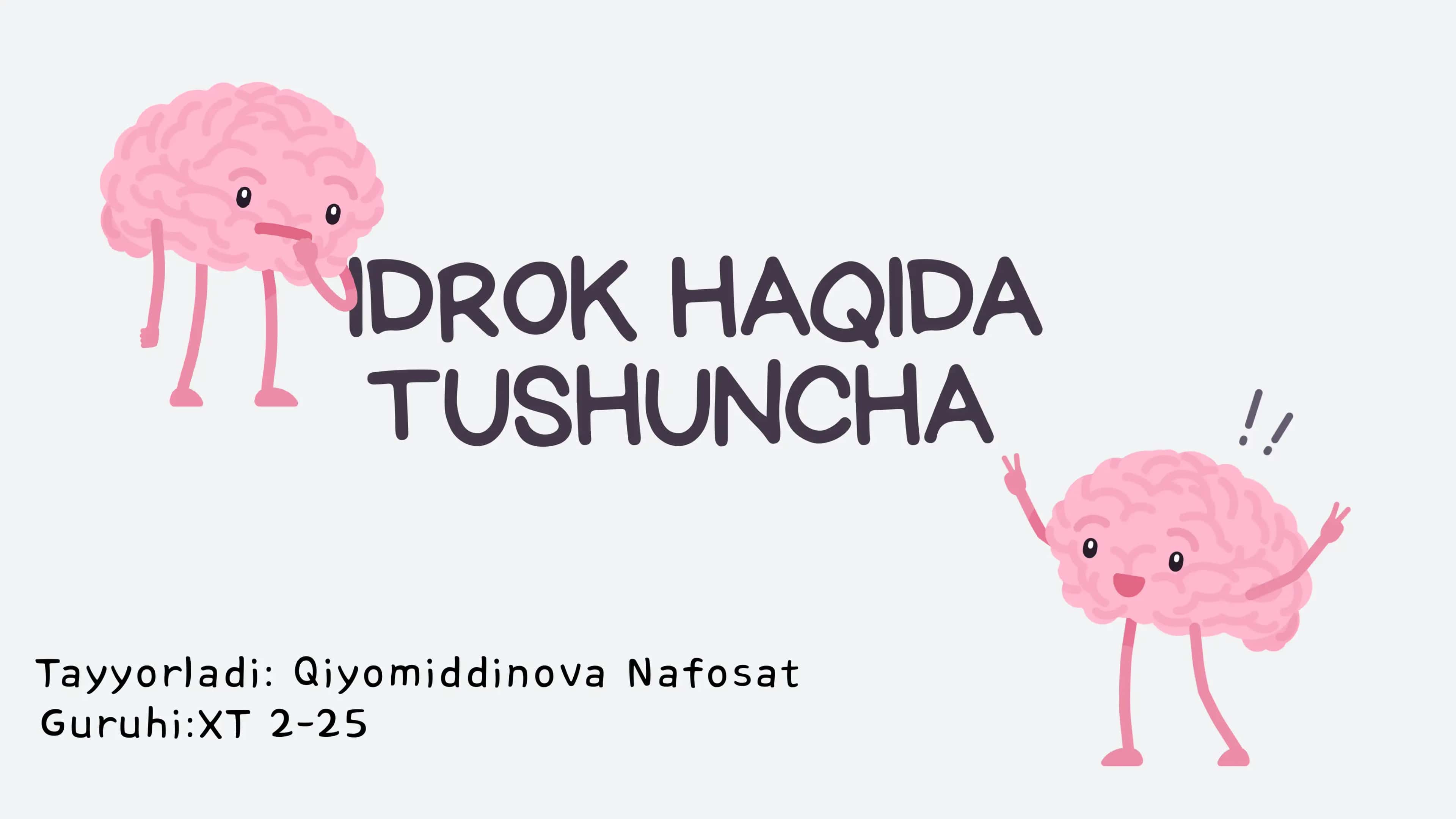 Idrok Haqida 1
