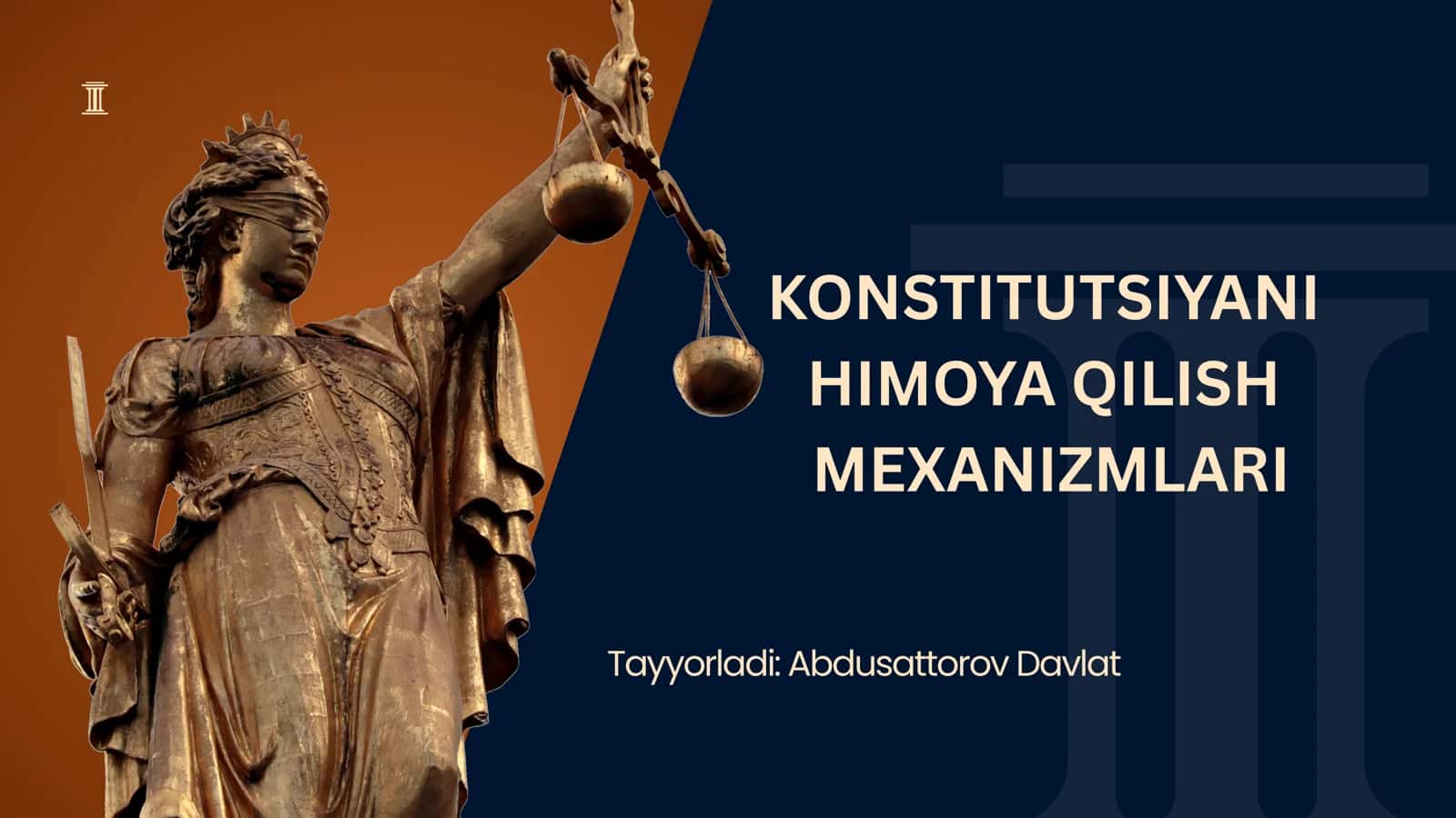 KONSTITUTSIYANI HIMOYA QILISH MEXANIZMLARI 1