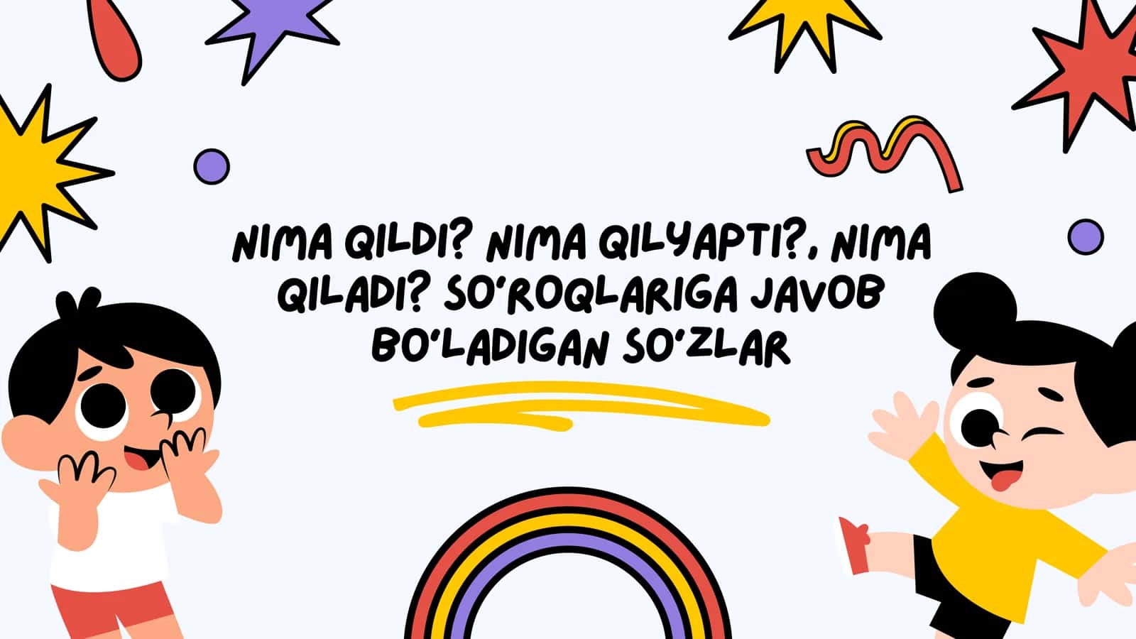 O'quvchilarga harakatni bildirgan so'zlarni o'rgatish 1