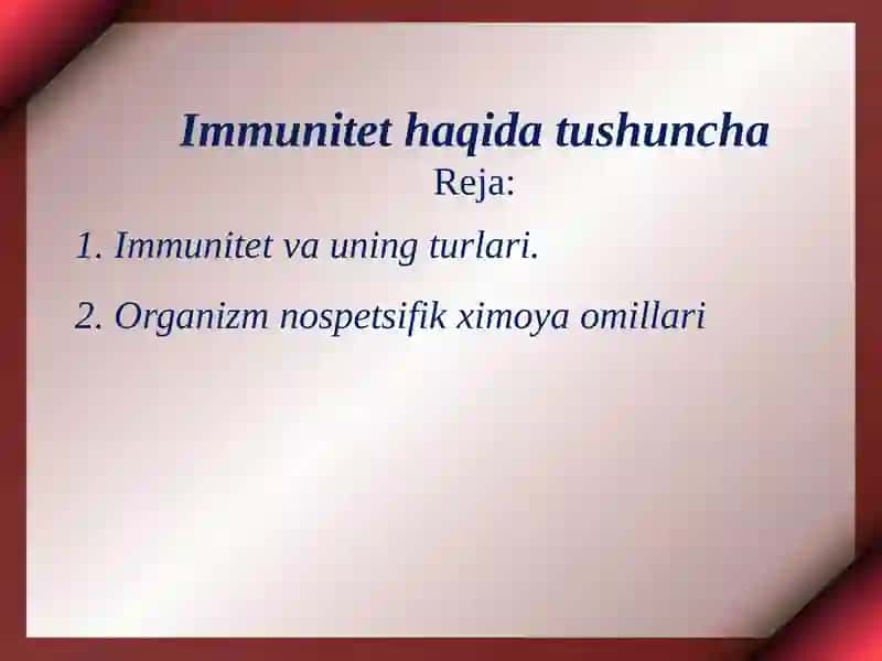 Immunitet 1