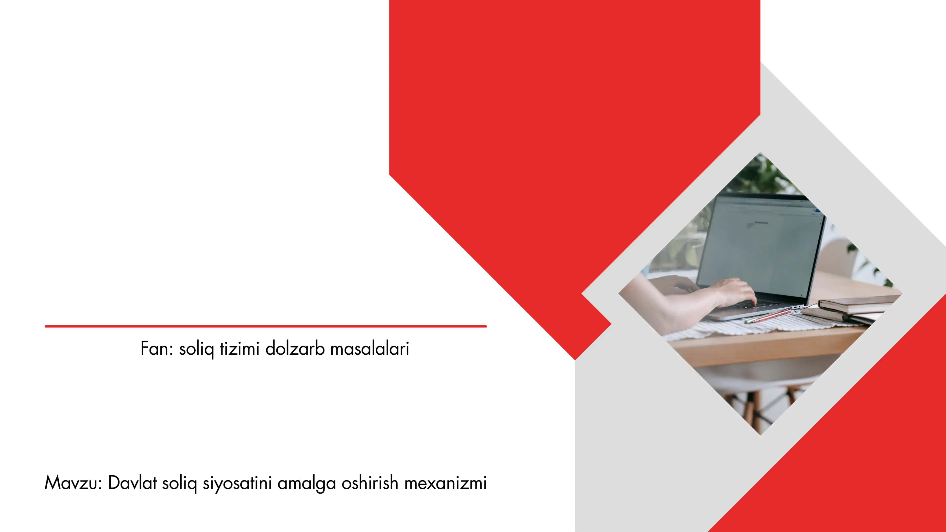 soliq tizimi dolzarb masalalari 1