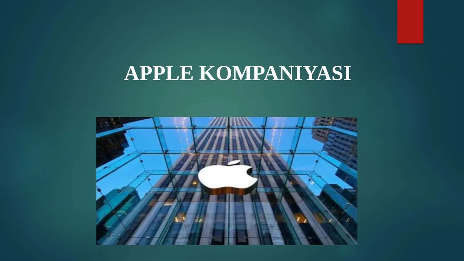 APPLE KOMPANIYASI 1