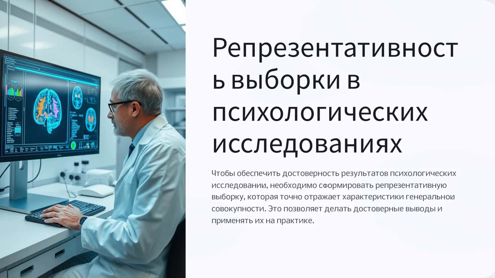 Репрезентативность выборки в психологических исследованиях 1
