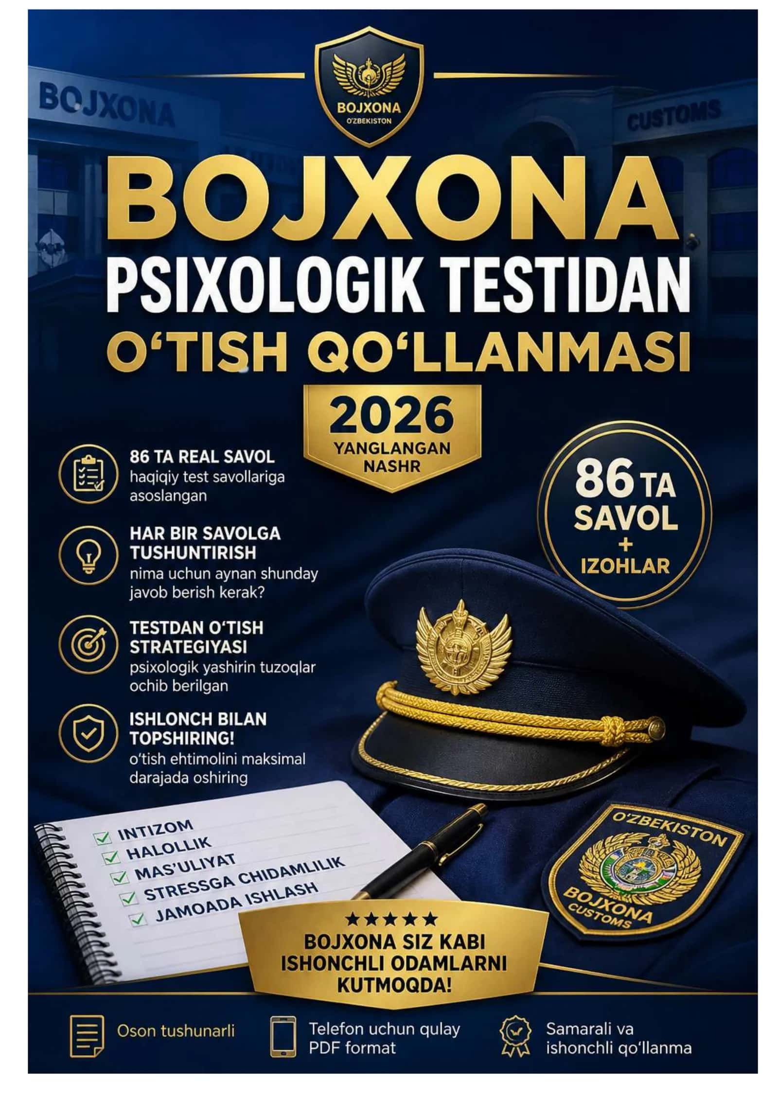 Psixologik Test Bojxona Ishlariga 1
