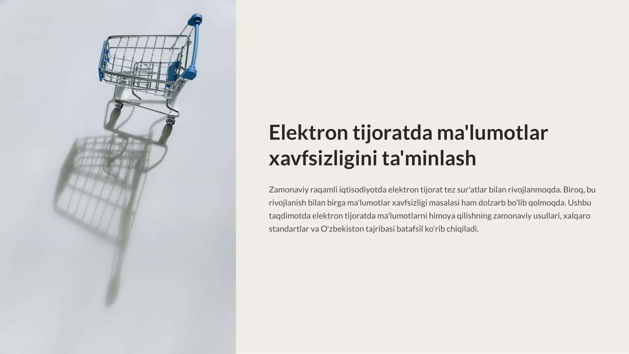 Elektron tijoratda ma'lumotlar xavfsizligini ta'minlash 1