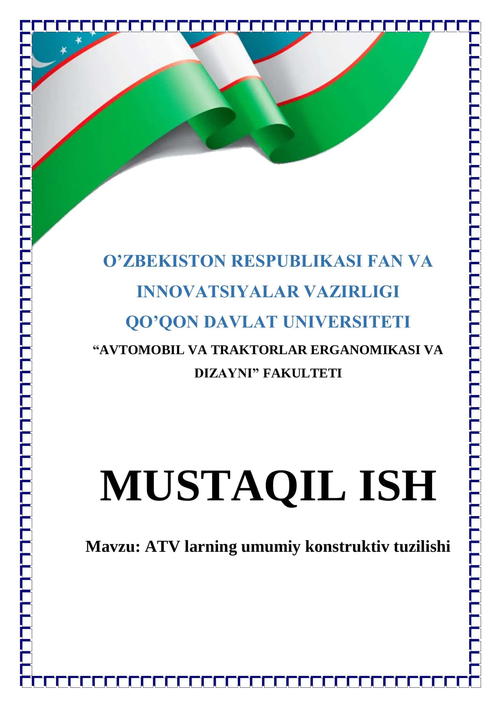 ATV larning umumiy konstruktiv tuzilishi 1