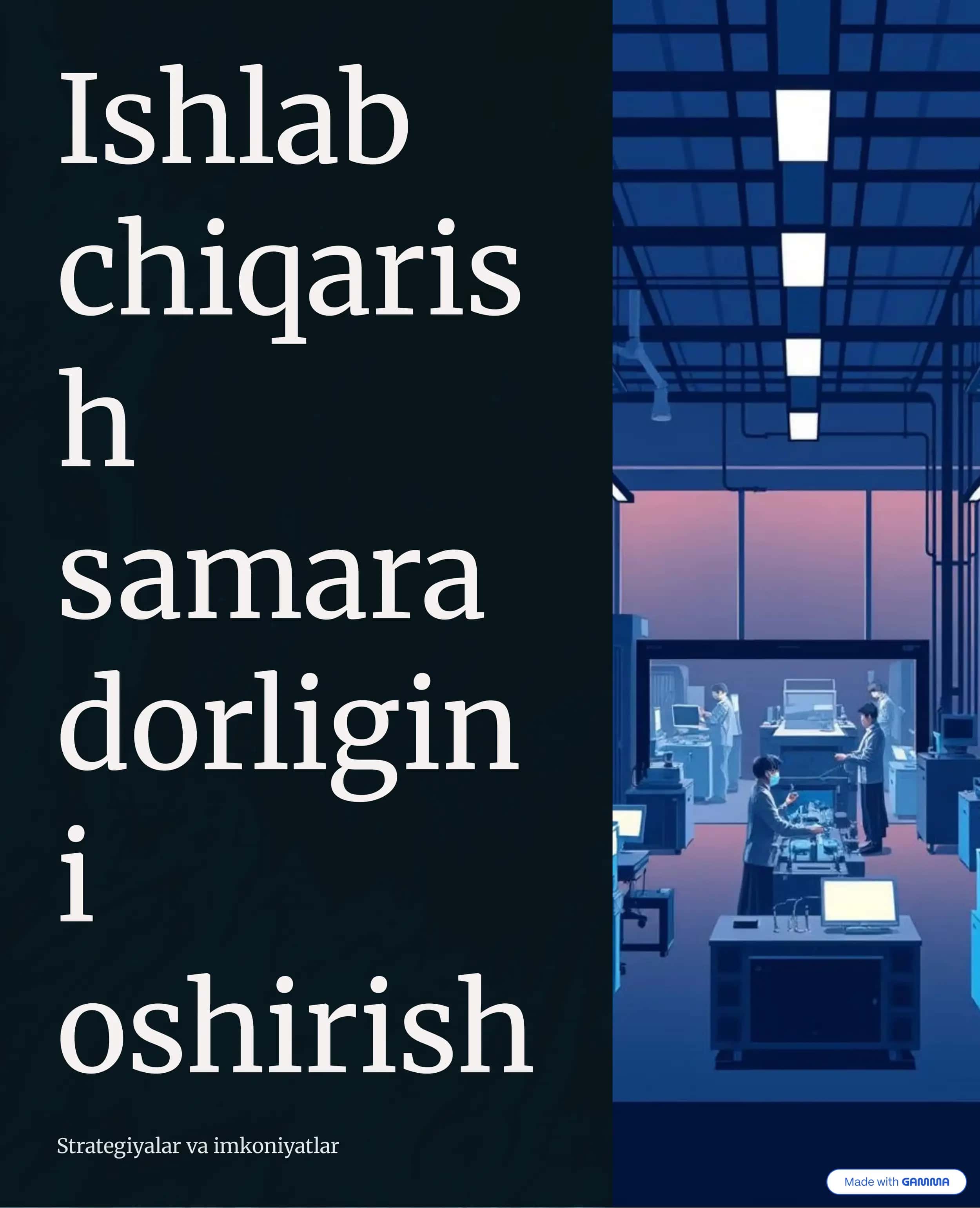Ishlab chiqarish samaradorligi 1