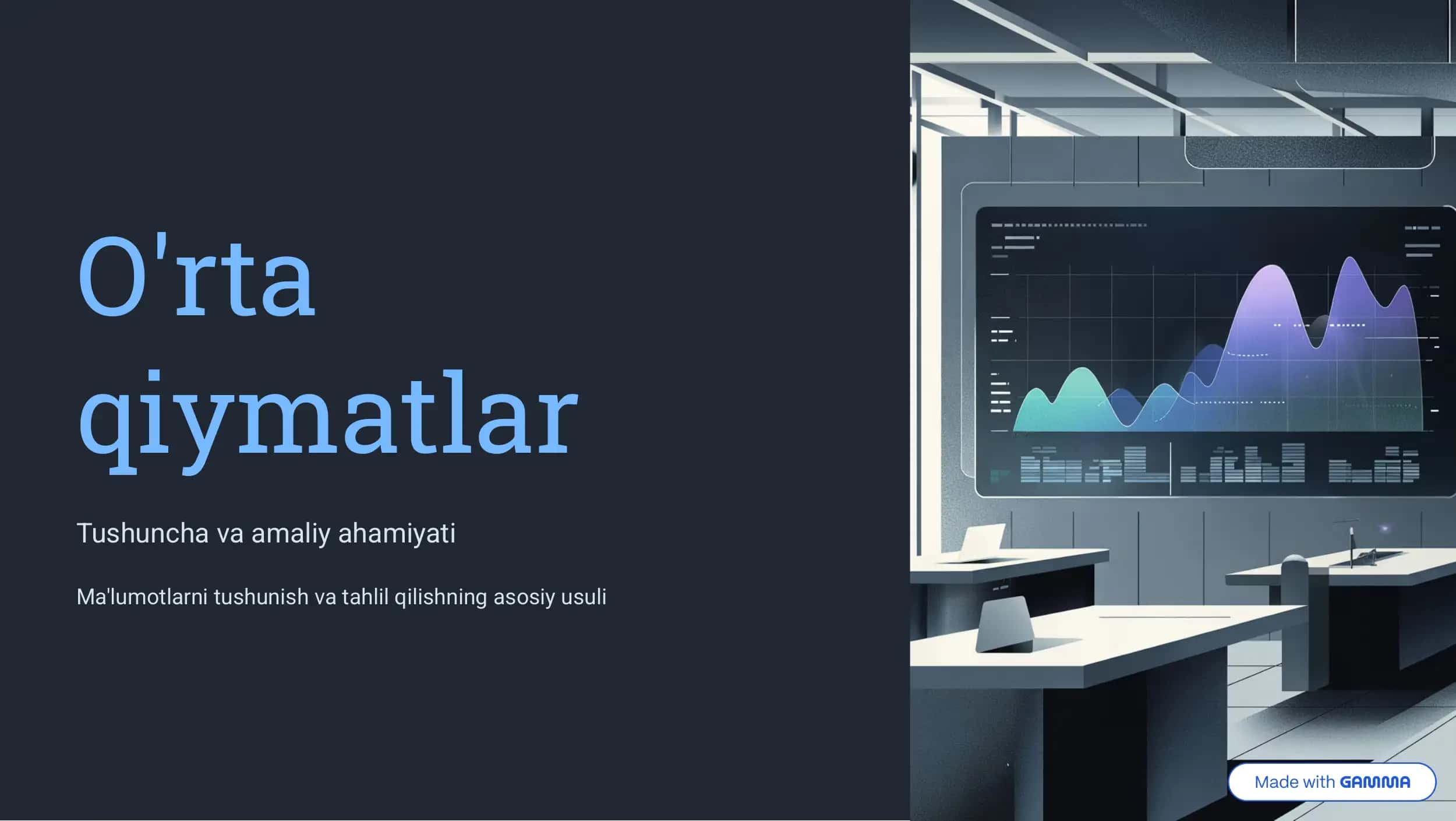 O'rta qiymatlar 1