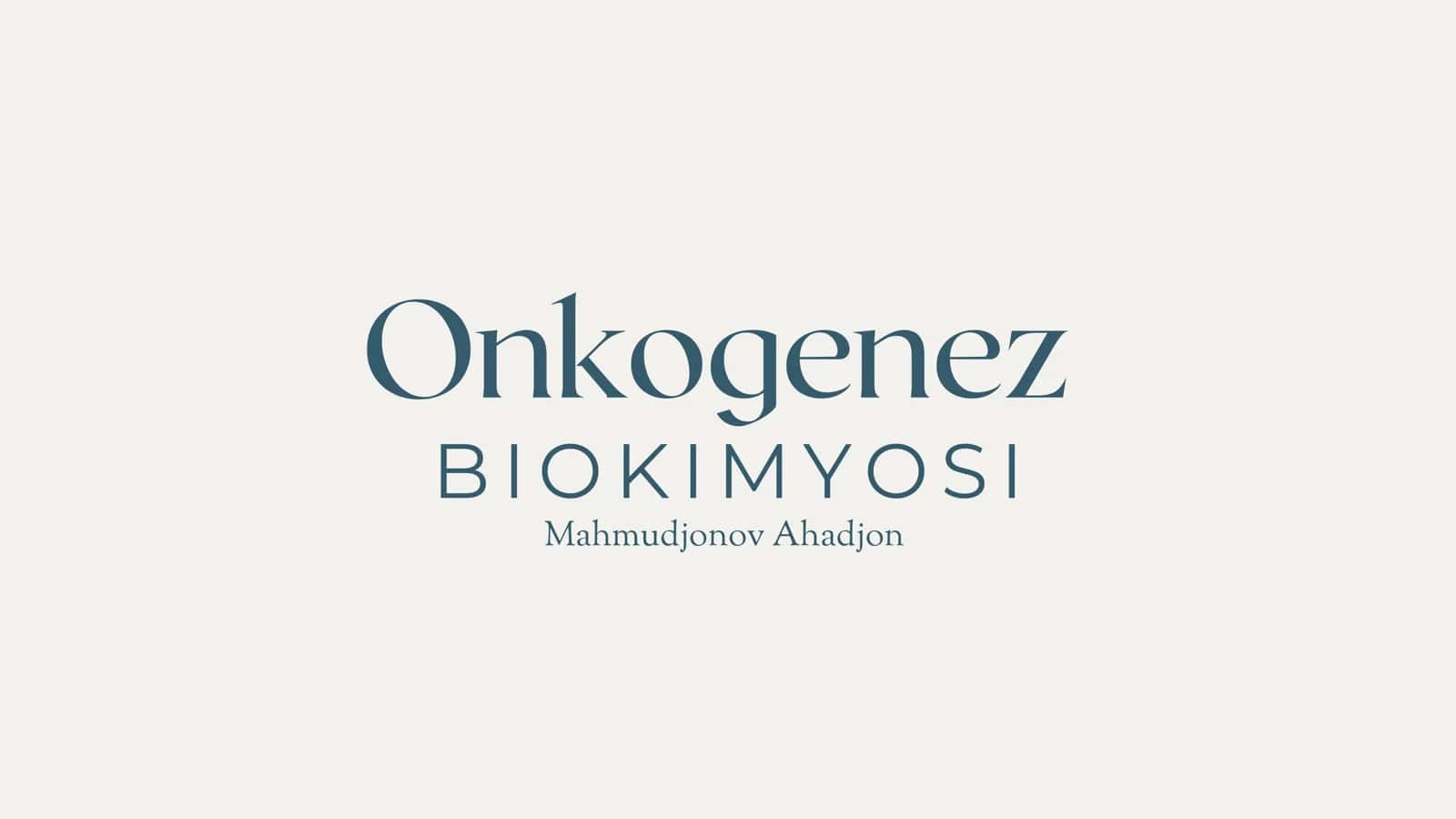 Onkogenez biokimyosi 1