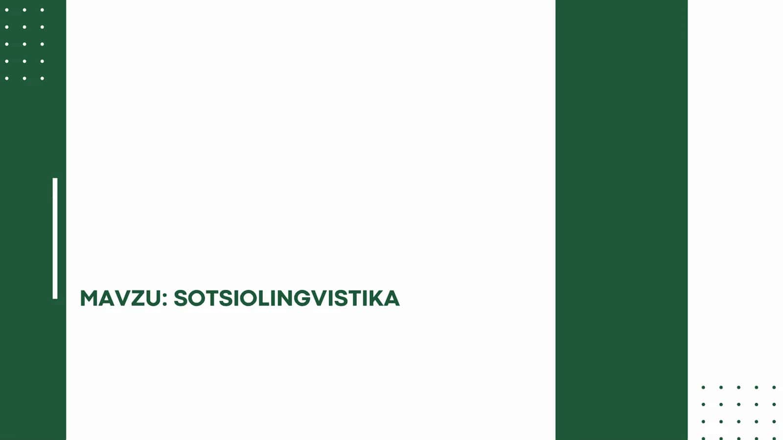 SOTSIOLINGVISTIKA 1