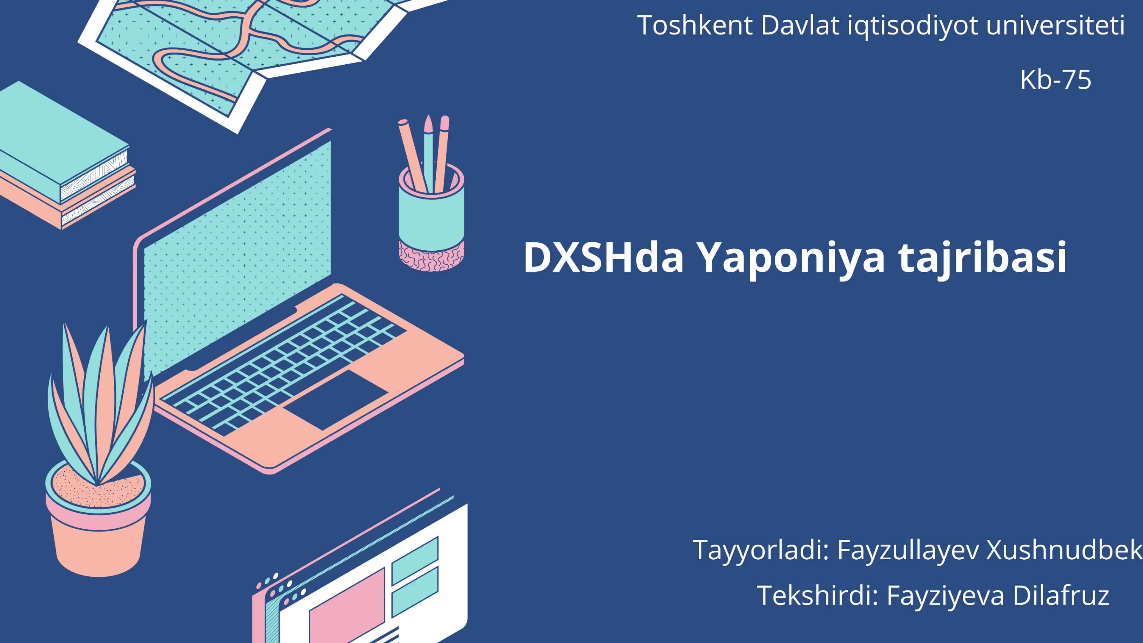 DXSHda Yaponiya iqtisodiyoti 1